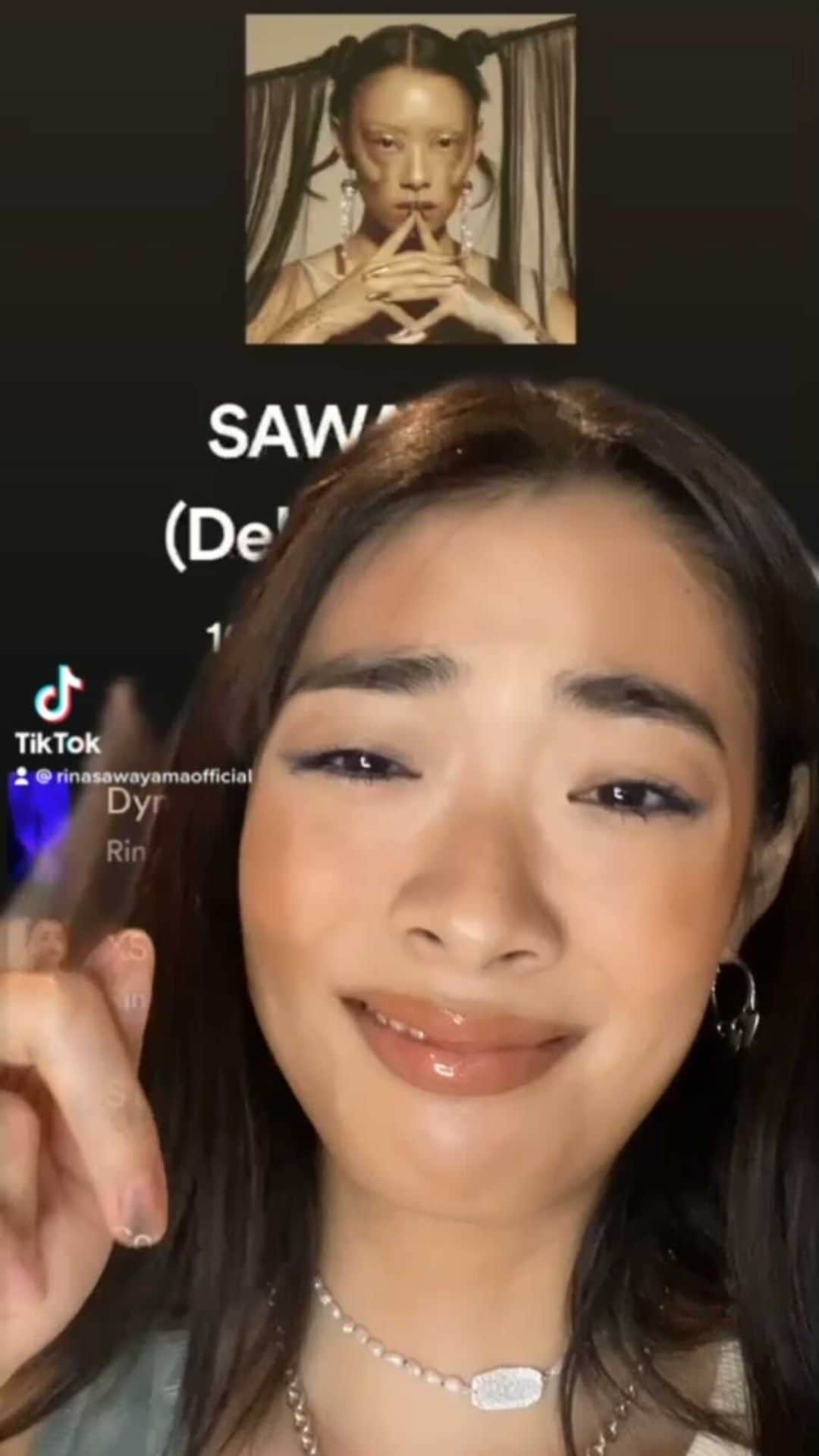 リナ・サワヤマのインスタグラム：「thank u for 100M Spotify streams for SAWAYAMA DELUXE 😭😭😭😭😭😭😭😭😭😭😭😭😭 pixels u r the love of my life !!!!!!!」