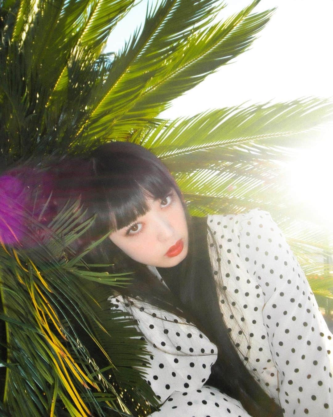 セナのインスタグラム：「🌺🤍🌺 . . . . . . . . . . . . . . . . . . . . . . . . . . . . . . . . . . . . . . . . . . . . . . . . . . . . . . . . . . . . . . . . . . #黒髪 #黒髪ロング #ロングヘア #スーパーロングヘア #前髪  #赤リップ #ぱっつん前髪 #作撮り #黒髪ぱっつん #model #撮影 #mode #作品撮り #サロモ #サロンモデル #古着 #作撮り #ootd #ootdfashion #streetstyle #いいね返し #instagood #instalike  #前髪 #撮影モデル #ワイドバング #オン眉 #ootd4nylonjp #自撮り #selfie #streetphotography #セナ」