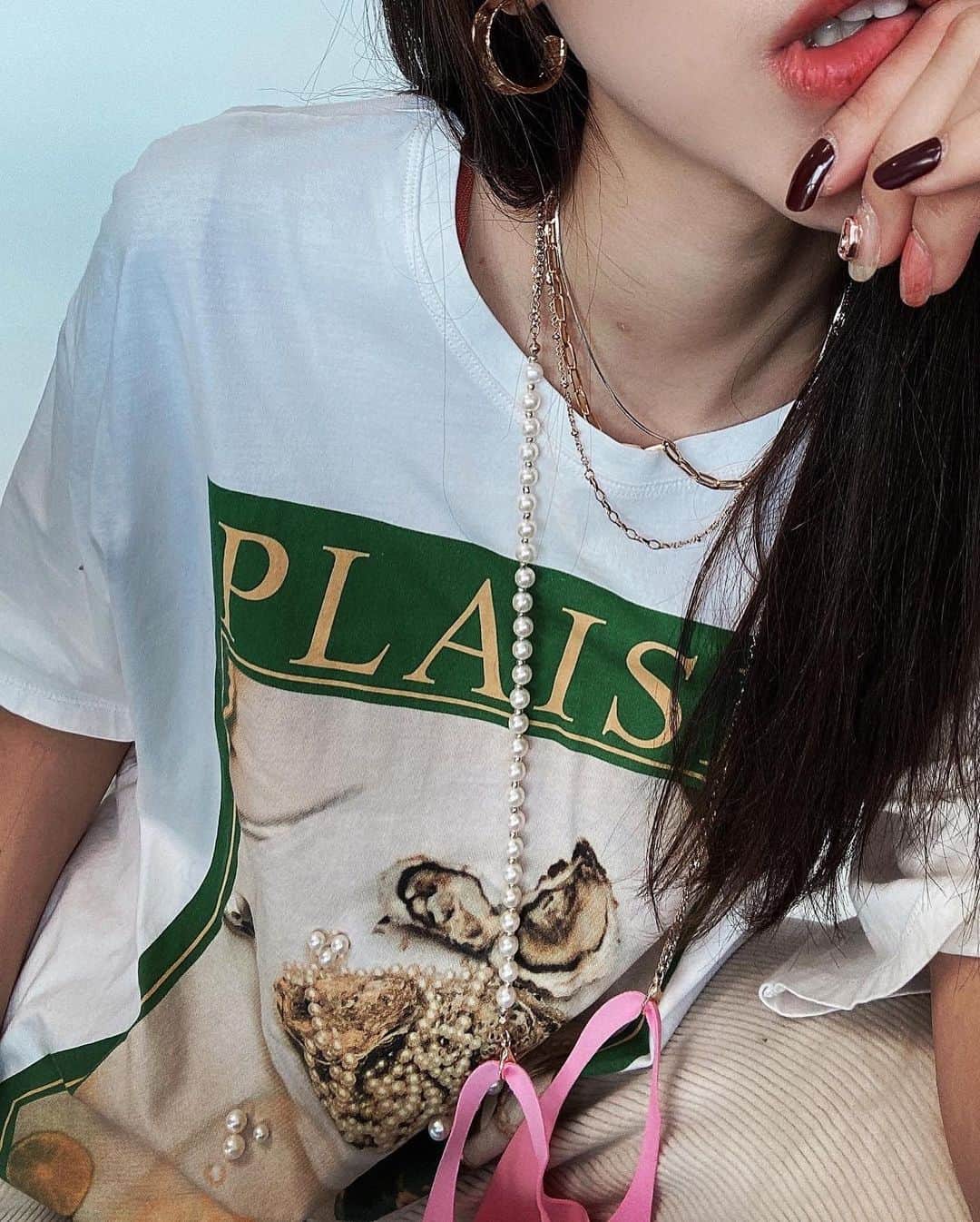 ピパ さんのインスタグラム写真 - (ピパ Instagram)「I love GREEN💚  패피들의 Must item #마스크스트랩 @mask_strap_necklace」1月21日 21時53分 - bipa.diva