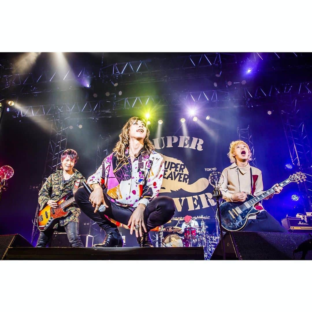 のインスタグラム：「豊洲PITオンステージ。3daysの真ん中日でした。なんか好きな写真。  写真 @cazrowaoki   #superbeaver #豊洲」