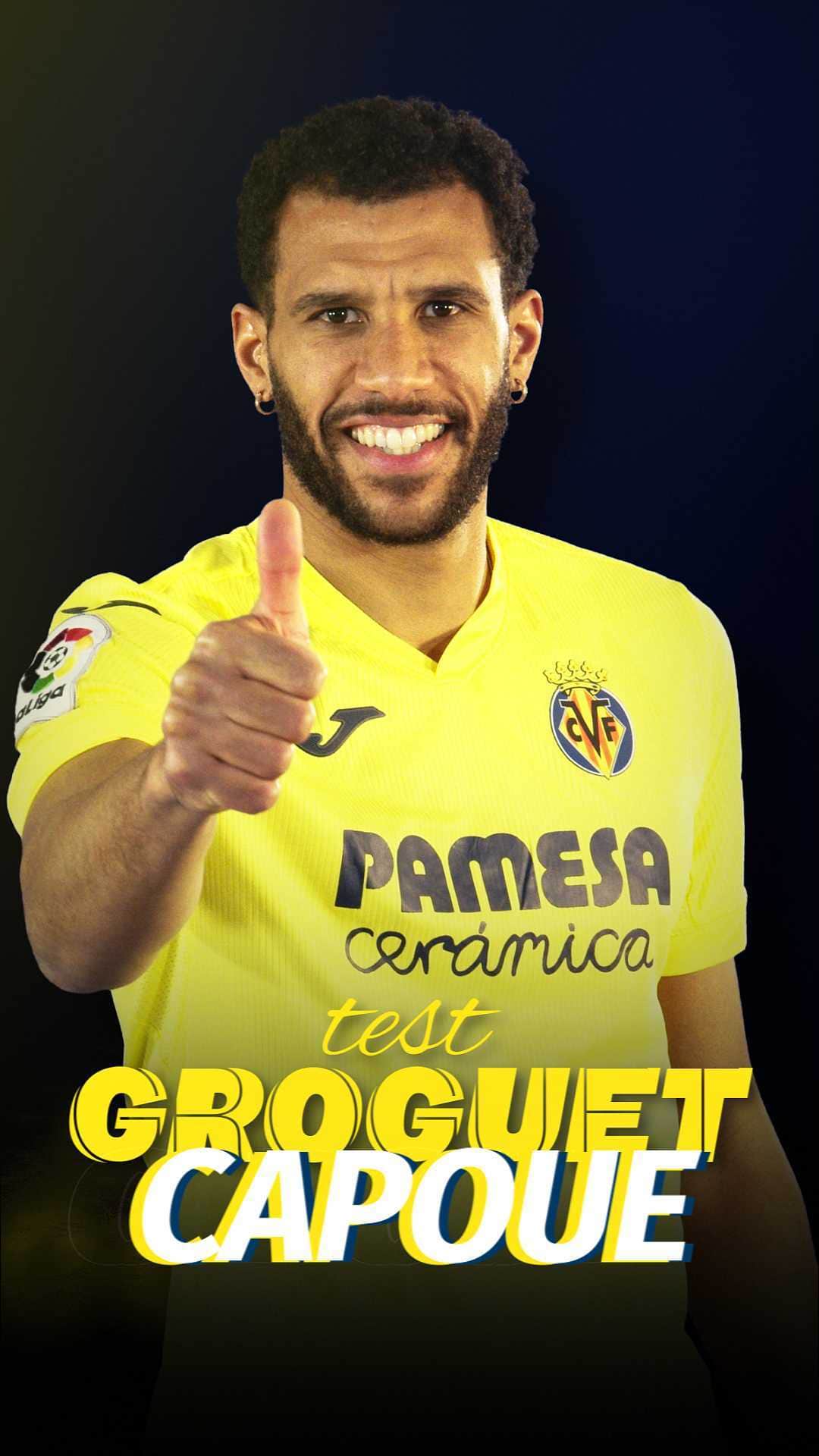 ビジャレアルCFのインスタグラム：「¡Descubre a Étienne Capoue, la última incorporación del Submarino, con #VillarrealTV 📺!  Su dorsal favorito, su comida preferida, qué música escucha... ¡Todo en nuestro Test Groguet ❓💛! .  Discover Étienne Capoue, the latest Yellows signing, with #VillarrealTV 📺!  His favourite number, his favourite food, what music he listens to ... All with the Test Groguet ❓💛!  #Villarreal #futbol #football #soccer」