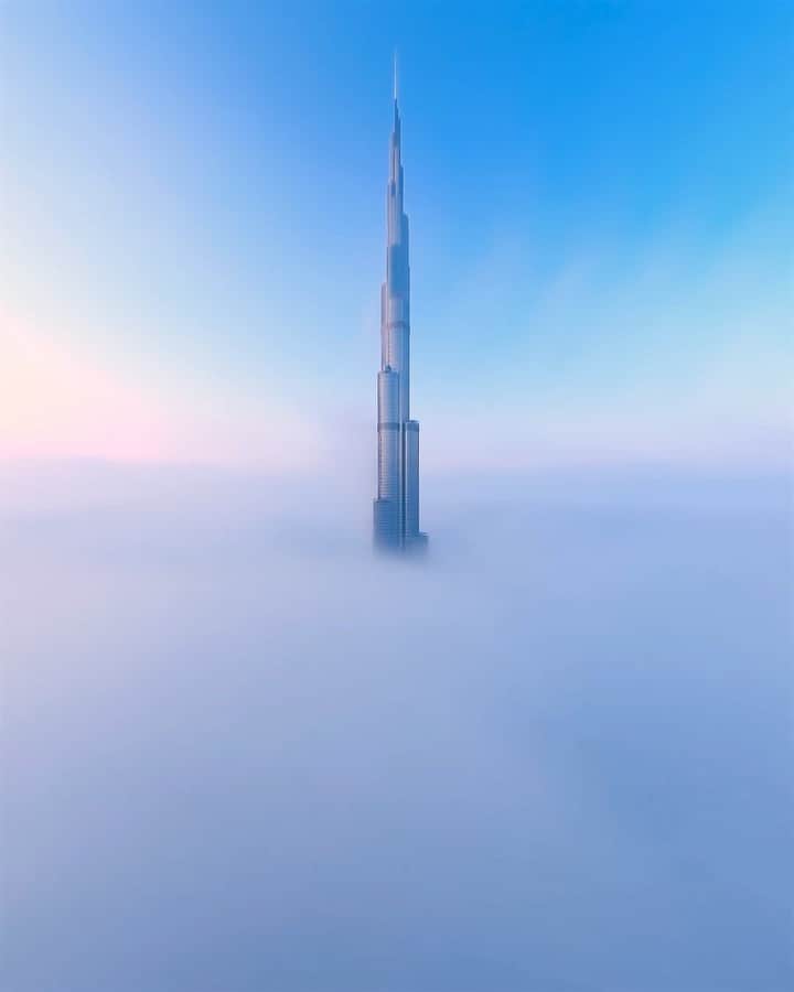 ドバイのインスタグラム：「Magical view #Dubai #دبي 📷:@faz3」