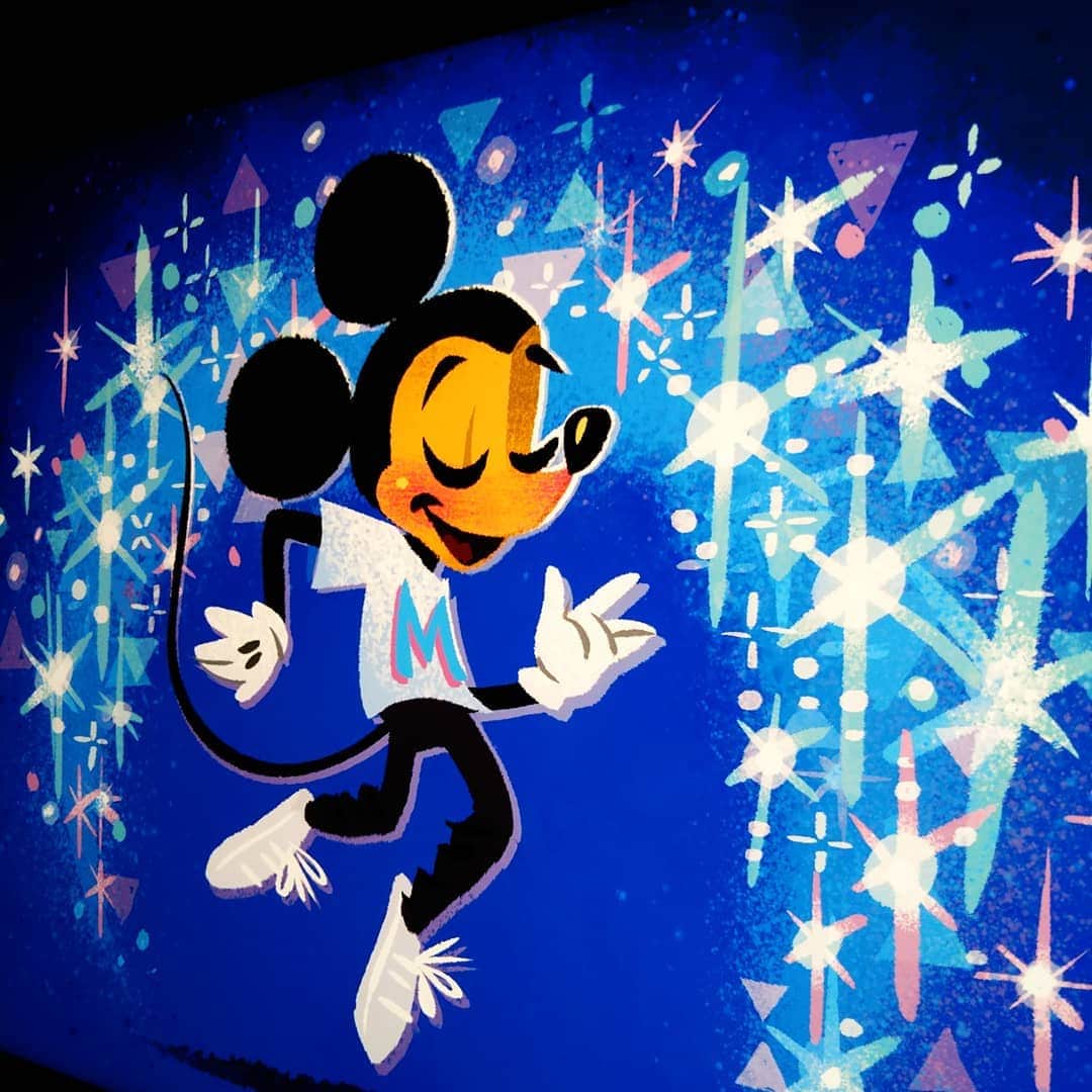 宮崎文子のインスタグラム：「🍀art🍀  #ミッキーマウス展  #ミッキーマウス #TDR #にいきたい #followme」