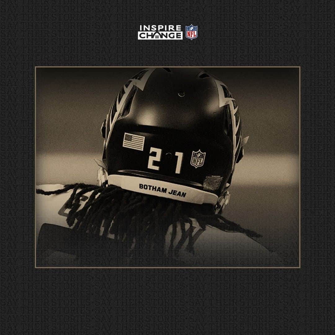 NFLさんのインスタグラム写真 - (NFLInstagram)「Say His Name: Botham Jean  Botham is one of the many individuals being honored by players and coaches this season through the NFL’s helmet decal program. #SayTheirStories」1月22日 8時45分 - nfl