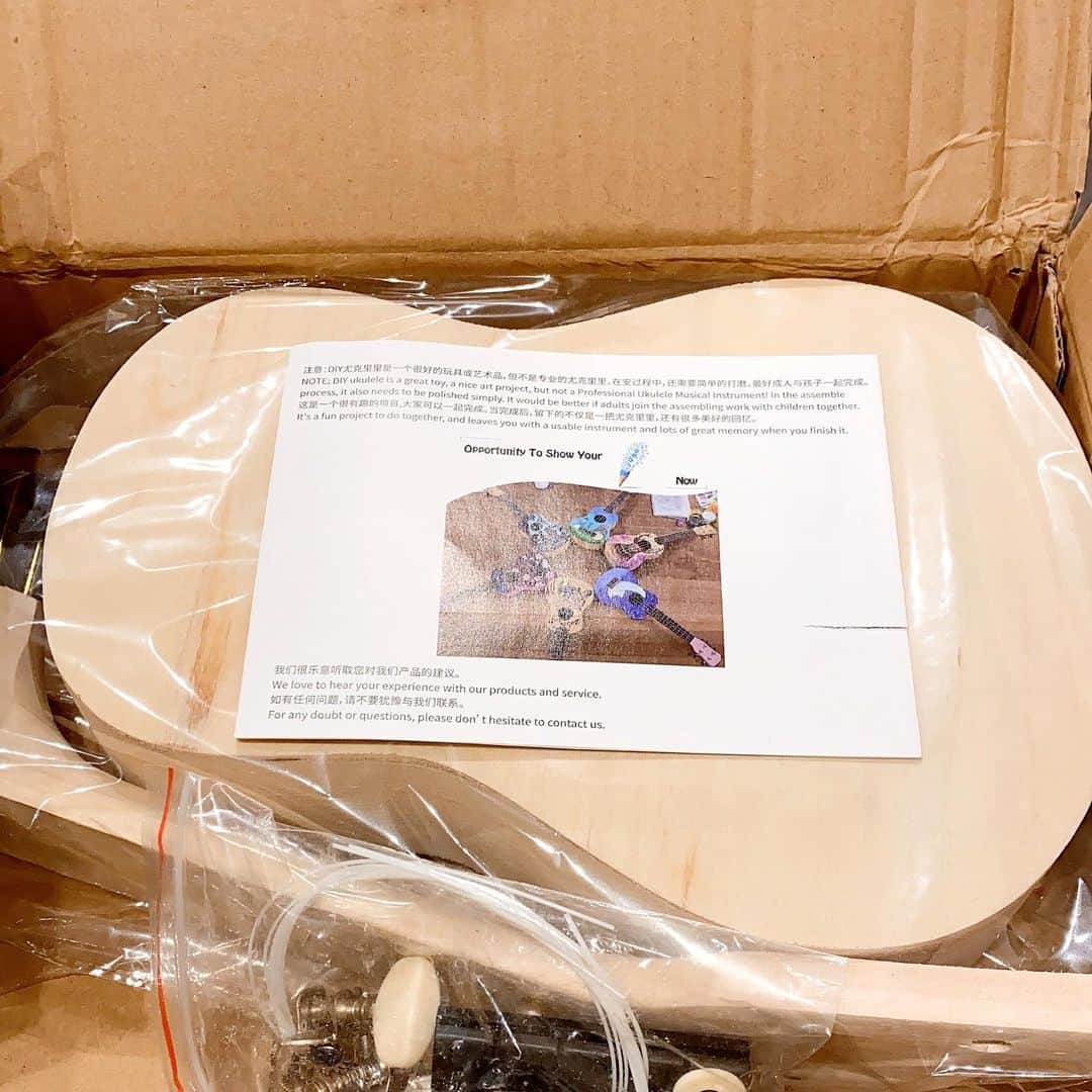 ブル中野さんのインスタグラム写真 - (ブル中野Instagram)「Ukulele kit.  I will make an ukulele from today.#bullnakano#wwf#wwe #cmll」1月22日 9時20分 - bull__nakano
