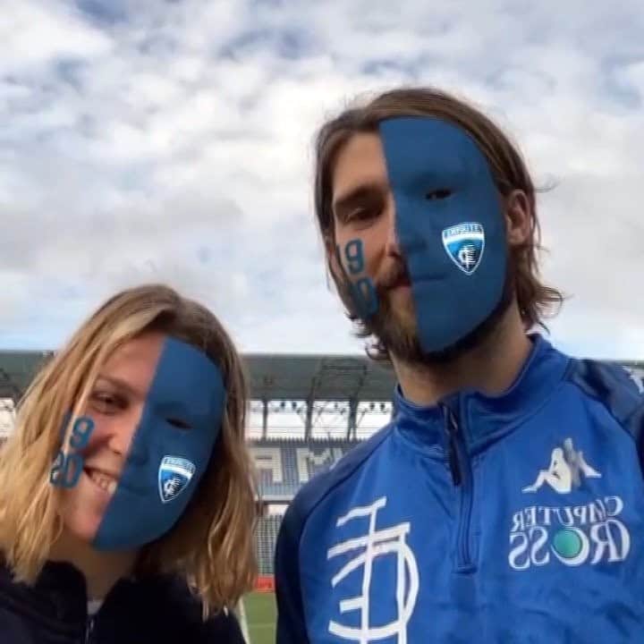 のインスタグラム：「📱☑ I due numeri 7 azzurri Leonardo Mancuso e Cecilia Prugna ci presentano i nostri nuovi filtri Instagram 💙」