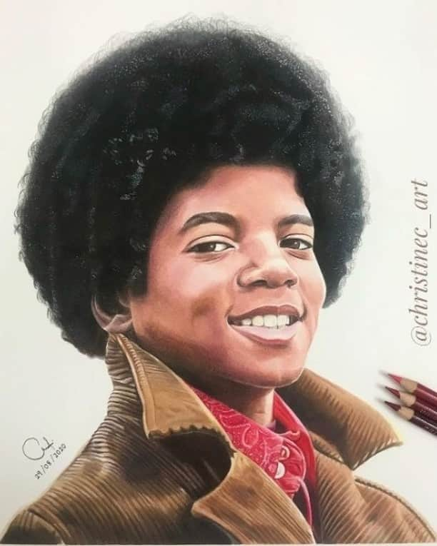 マイケル・ジャクソンさんのインスタグラム写真 - (マイケル・ジャクソンInstagram)「MJ fan and artist @christinec___ did a remarkable job drawing a young Michael. Look at that detail! Keep up the great work Christine.」1月22日 2時00分 - michaeljackson