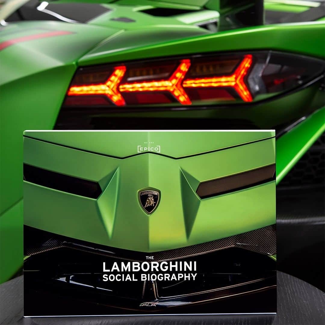 ランボルギーニのインスタグラム：「We’ve got the answer to your Lamborghini passion. The Lamborghini Social Biography is here: an e-book and table book we created in collaboration with @wearepico. Immerse yourself in the enthusiasm of our fans and read the 82 answers selected from over 3,000 questions received about our brand.  Visit the link in our Bio to order your copy.  #Lamborghini #AventadorSVJ #LamborghiniSocialBiography」
