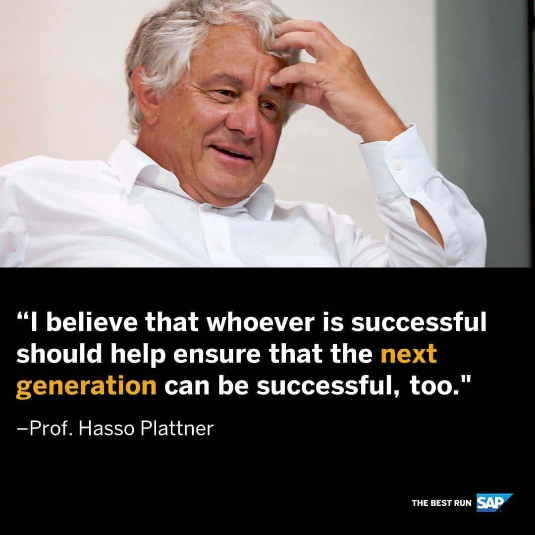 SAPのインスタグラム：「Wishing a very happy birthday to SAP co-founder, Prof. Hasso Plattner! 🎊」