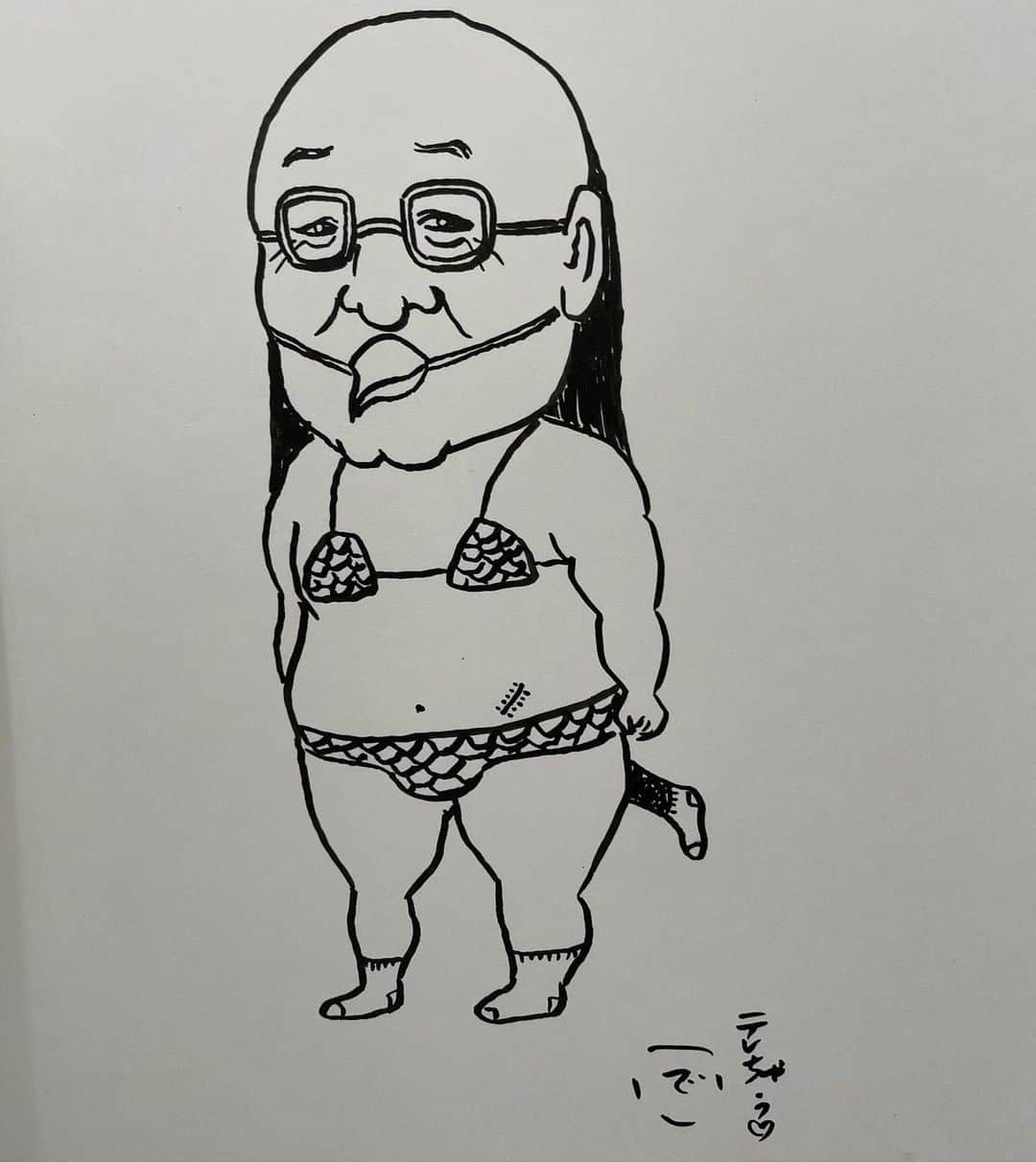 こいでのインスタグラム：「一応絵を描く仕事。 何描いたかわかりますかね〜？」
