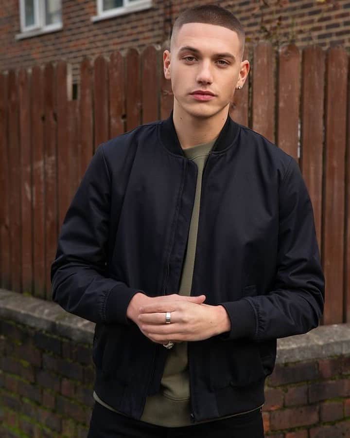のインスタグラム：「Bombers are back (and you can’t beat the black classic). Style yours like rapper @j_fado #TopmanStyle Tap to shop or shop via 🔗 in bio.」