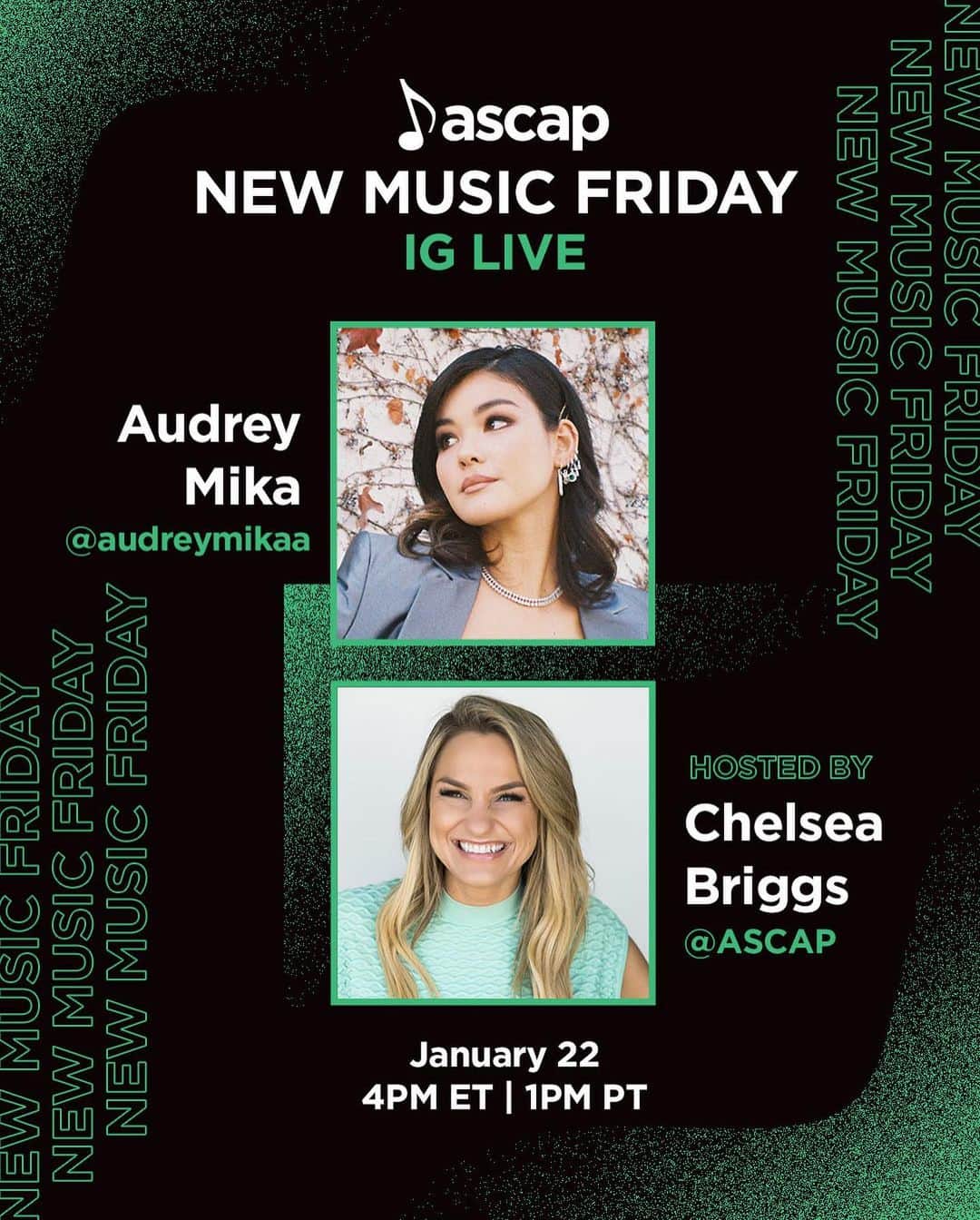 ASCAPさんのインスタグラム写真 - (ASCAPInstagram)「You’re cordially invited to join us right here on IG LIVE as we talk to @audreymikaa about her latest single #Excuses, hosted by @chelsea_briggs, happening tomorrow at 4PM ET // 1PM PT.   Got questions? Drop em in the comments below.  #NewMusicFriday」1月22日 6時11分 - ascap
