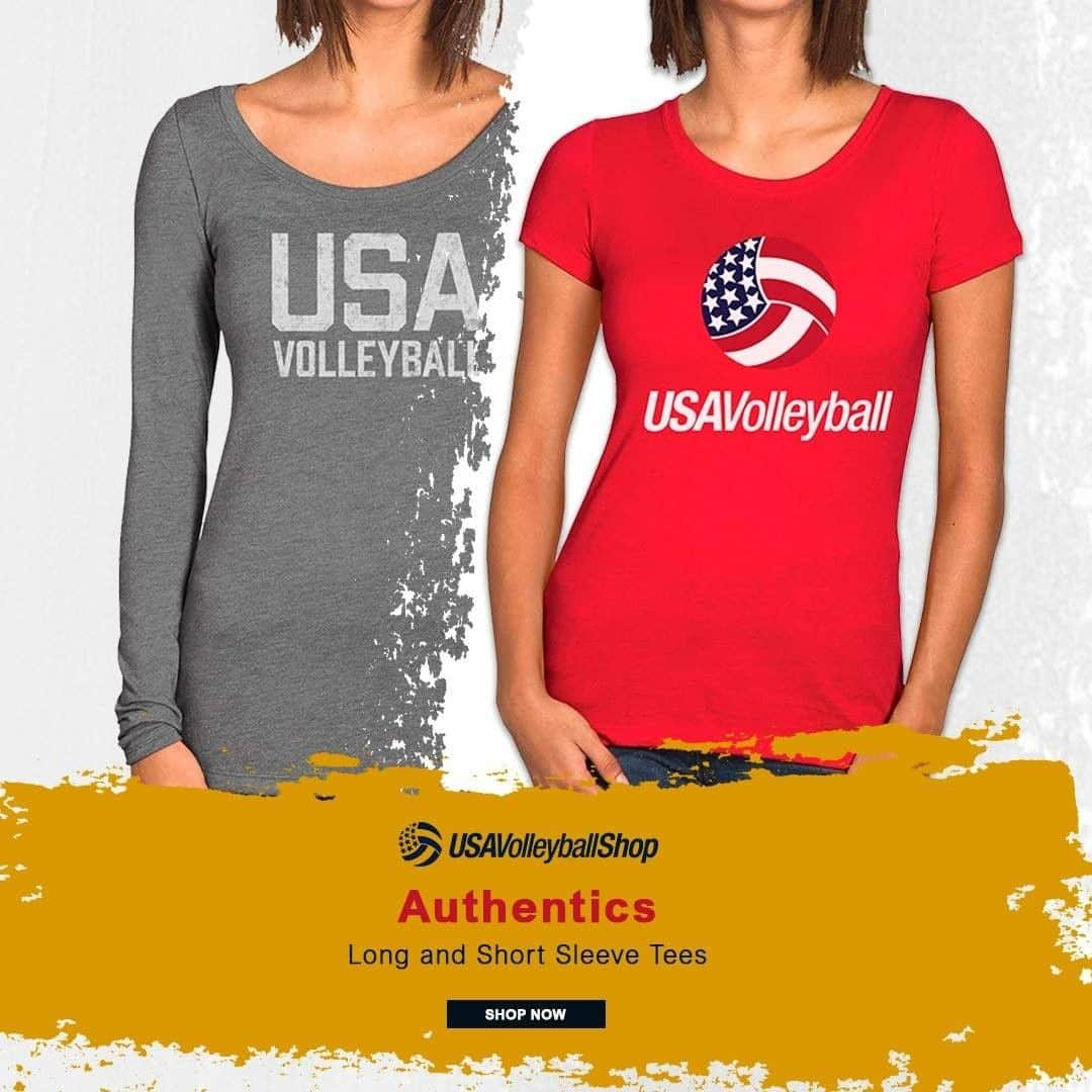 USA Volleyballさんのインスタグラム写真 - (USA VolleyballInstagram)「Show off your love for 🏐 with the USA Volleyball Shop authentics collection!  Tap the graphic to shop these items and all the latest styles!」1月22日 7時00分 - usavolleyball