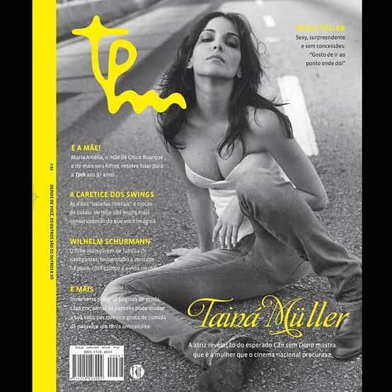 Tainá Müllerのインスタグラム：「#tbt da minha primeira capa pra @revistatpm, ou quando eu era “a mulher que o cinema nacional procurava”. Agora quem procura o cinema nacional sou eu. 🤓 Cadê Ancine?」
