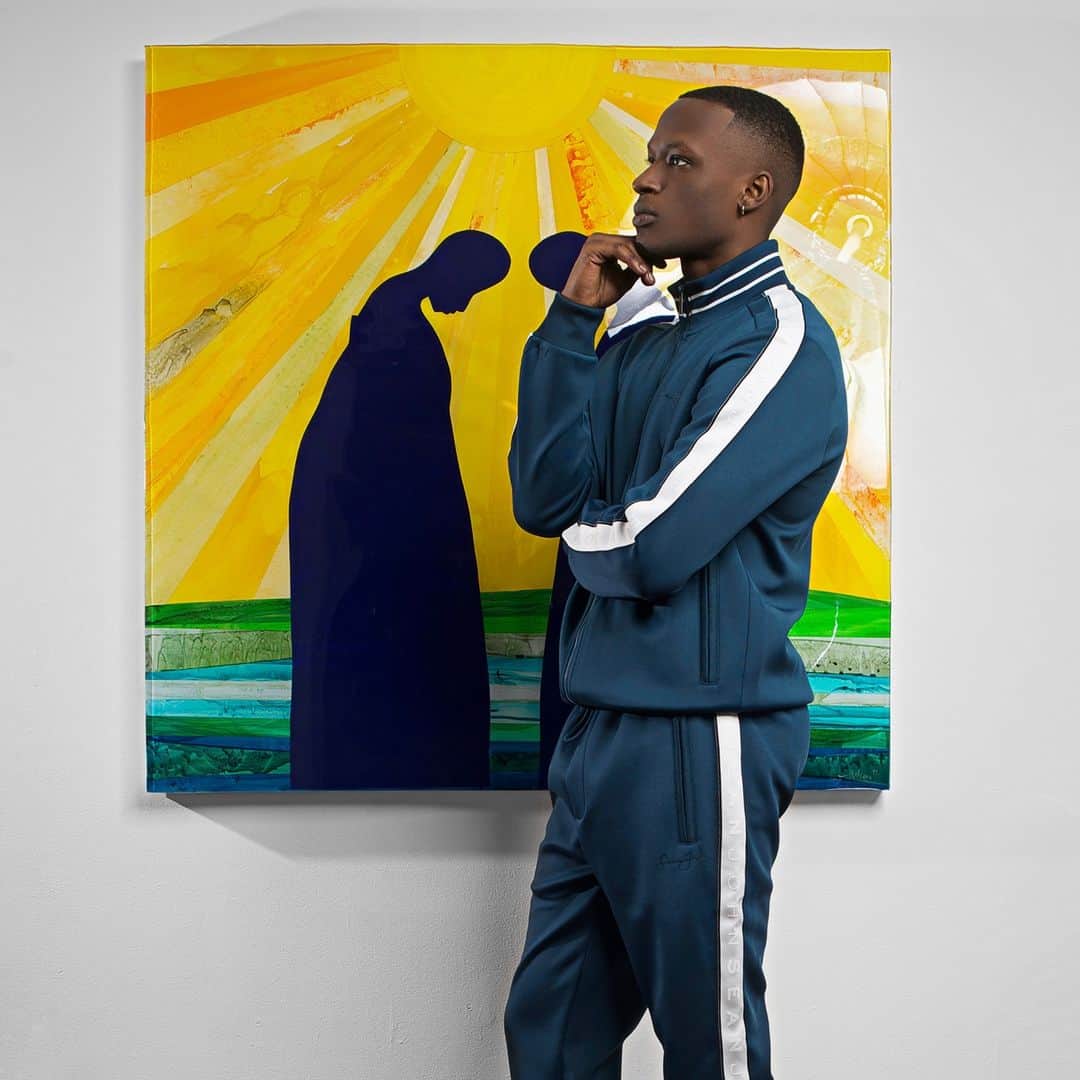 ショーンジョンのインスタグラム：「Sean John has tapped Atlanta's @HammondsHouse to curate a very special Black History month exhibition. Featuring artist @tmurrellart 'Underneath the Moroccan Sun'  📸 @Kevingoolsby ✒️ @leatriceellzy」