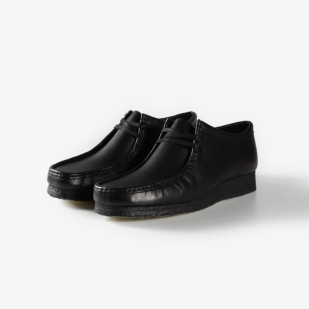 KICKS LAB. [ Tokyo/Japan ]のインスタグラム：「CLARKS l "WALLABEE" Black Leather l Available in Store and Online Store. #KICKSLAB #キックスラボ」