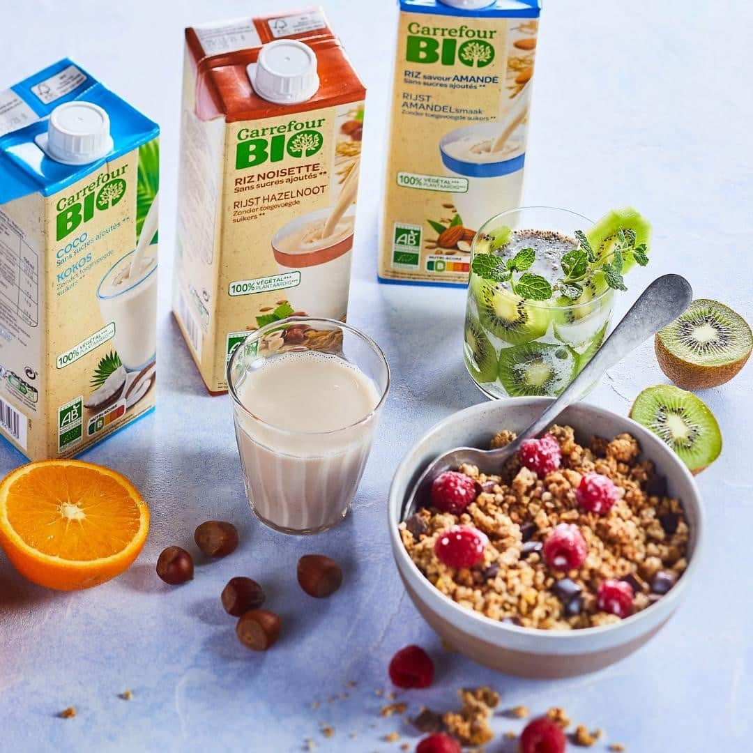 Carrefour Franceさんのインスタグラム写真 - (Carrefour FranceInstagram)「Rien de tel qu'un bon verre de lait végétal Carrefour Bio ! Il y en a pour tous les goûts : coco, riz noisette, riz saveur amande. Et devinez quoi ? Il sont sans sucre ajouté 😍 Vous n'avez plus d'excuses pour ne pas craquer ! 🥰  #lait #vegetal #Carrefour #actforfood #food」1月22日 18時30分 - carrefourfrance