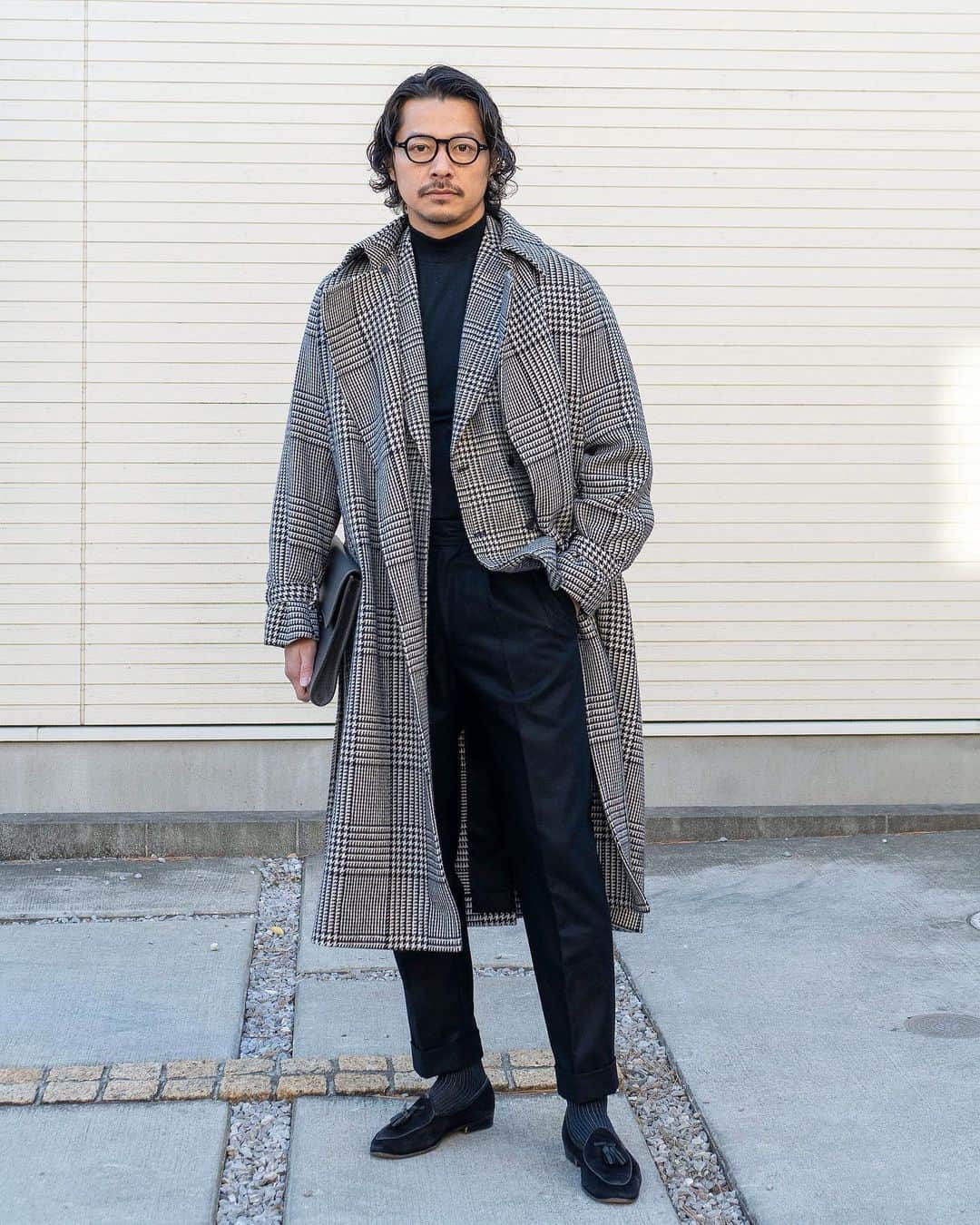 高田朋佳のインスタグラム：「Prince of Wales check.  ———————————————————————— #dressstyle #elegantstyle #modernclassicstyle #newclassicstyle #fashion #mensfashion #mensdressstyle #suitsstyle #dapperstyle #takadachannel」