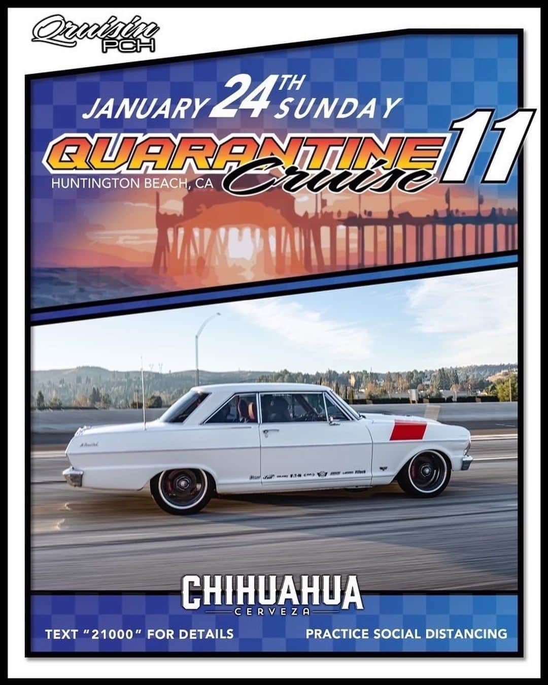 Classics Dailyさんのインスタグラム写真 - (Classics DailyInstagram)「The Cruise everyone will be at!  _ The Quarantine Cruise – The one that started it all - is coming to OC with Quarantine Cruise 11 this Sunday, January 24.     Come cruise the OC Coast on famed PCH with hundreds of the nicest rides on the road.      Featured in Motor Trend, Hot Rod, Truck Trend, All Chevy Performance, Classic Truck Performance, Dub magazine, Car Kulture Deluxe Magazine and across the internet, there’s no experience like the Quarantine Cruise.  ~   Come be a part of the epic Quarantine Cruise 11:  Text “Cruise” to 21000 and stop by often to be 1st to know the details! _  Partners: @hektattoo @keystoneautomotiveoperations @week2wickedjason @Ken - Please Shop Local at @socoandthemix  @Slapfish  @TheBigparm  @Hotketchup   #hbqc #quarantinecruise」1月22日 11時28分 - classicsdaily