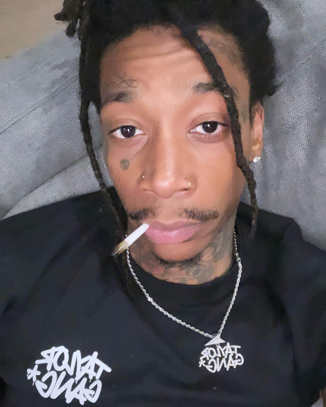 ウィズ・カリファのインスタグラム：「Taylorgang.com  @taylorgang Team T-Shirt in Black」