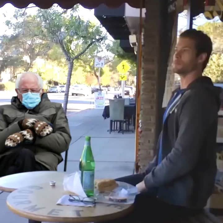 Chadd Smithのインスタグラム：「Bernie’s not bothered, are you?? #berniesanders #berniesandersmemes」