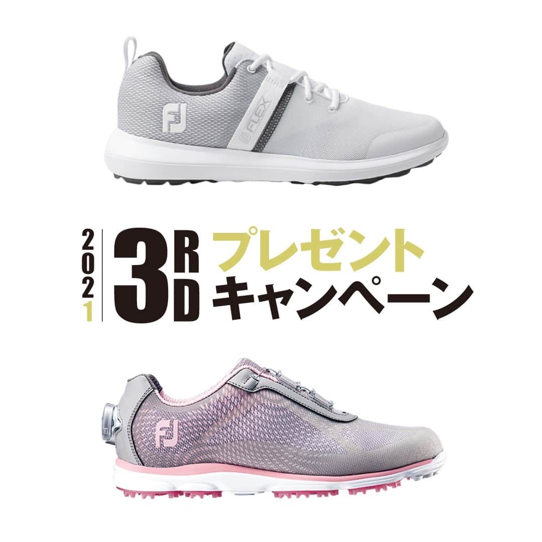 のインスタグラム：「「FootJoy2021プレゼントキャンペーン第三弾」 4週連続開催！  「FootJoy」Instagram公式アカウント（@footjoy.japan）をフォローし、このキャンペーン投稿に「いいね！」をして、キャンペーンに参加しよう https://www.instagram.com/footjoy.japan  ＜今週のプレゼント商品＞  メンズ：FJ FLEX　 ウィメンズ：emPOWER BOA  キャンぺーン期間は2021年1月22日（金）〜2021年1月28日（木）まで たくさんのご応募お待ちしております  【応募方法】 ①「FootJoy」Instagram公式アカウント（@footjoy.japan）をフォローする https://www.instagram.com/footjoy.japan/?hl=ja ↓ ②このキャンペーン投稿に「いいね」👍する  ※既にフォローしている方は「いいね！」のみでエントリー完了となります  【キャンぺーン期間】 2021年1月22日（金）〜2021年1月28日（木）  【賞品】 上記商品を、抽選で毎週10名様にプレゼント！ （男女5名ずつ）  【当選発表および賞品の発送】 ・厳正な抽選により、当選者を決定いたします。 ・当選された方に、「FootJoy」Instagram公式アカウント（@footjoy.japan）より、DM（ダイレクトメッセージ）にてご連絡します。 ・DMは2021年2月中旬頃を予定しております。 ・当選通知にご案内の期日までにご返答いただけず、賞品発送に必要な情報を確認できない場合、当選権利は無効となりますのでご注意ください。賞品発送前にフォロー解除をした場合も無効となります。 ・賞品の発送は2021年3月上旬頃を予定しております。発送は日本国内に限ります。  【注意事項】 ・アカウント非公開やアカウントを削除した場合、Instagramの利用規約に反する不正なアカウントでのご応募は無効となります。 ・ご応募は日本在住者（登録住所が日本国内）の方に限ります。 ・当キャンペーンはInstagramが支援、承認、運営、関与するものではありません。  たくさんのご応募お待ちしております！  #footJoy #footjoyjapan #フットジョイ #golf #golflife #ゴルフシューズ #golfshoes #footjoyapparel #フットジョイアパレル #ゴルフウエア #ゴルフグローブ #golfglove #FootJoy2021プレゼントキャンペーン #FootJoy #フットジョイ #FJFLEX #emPOWER」
