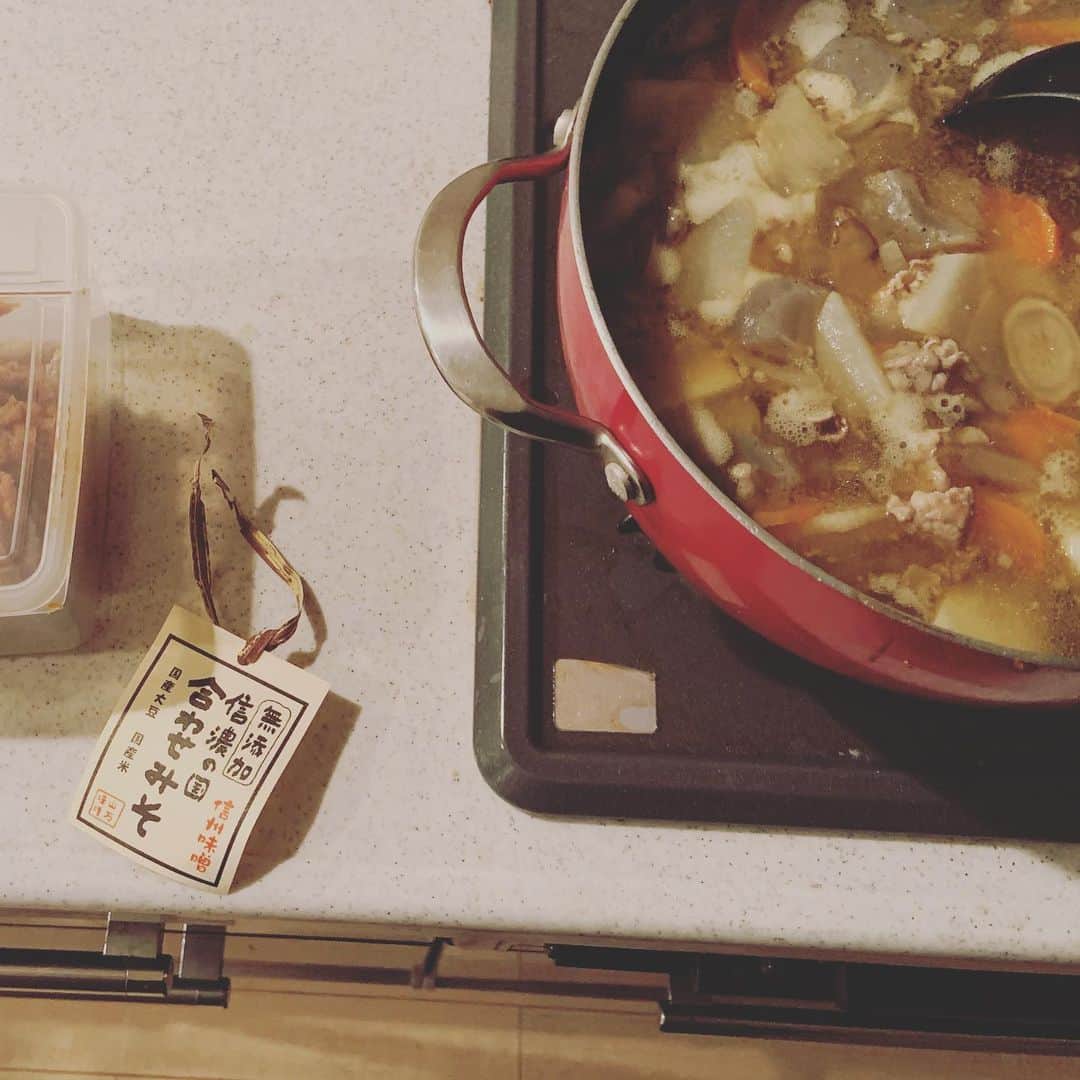 及川奈央さんのインスタグラム写真 - (及川奈央Instagram)「先日 #信州味噌 で作った豚汁美味しくできた♩」1月22日 14時35分 - naooikawa