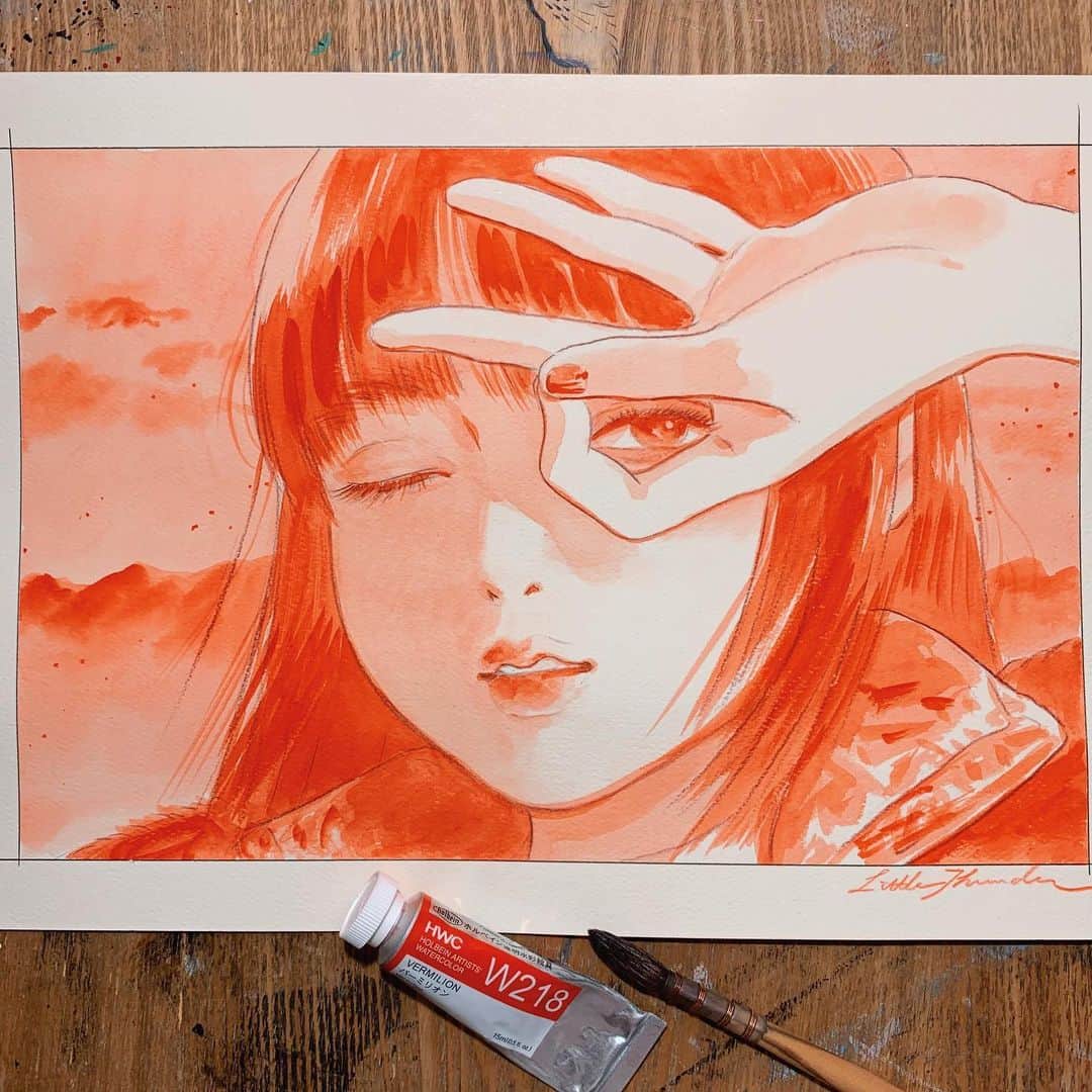 門小雷のインスタグラム：「Vermilion☄️」
