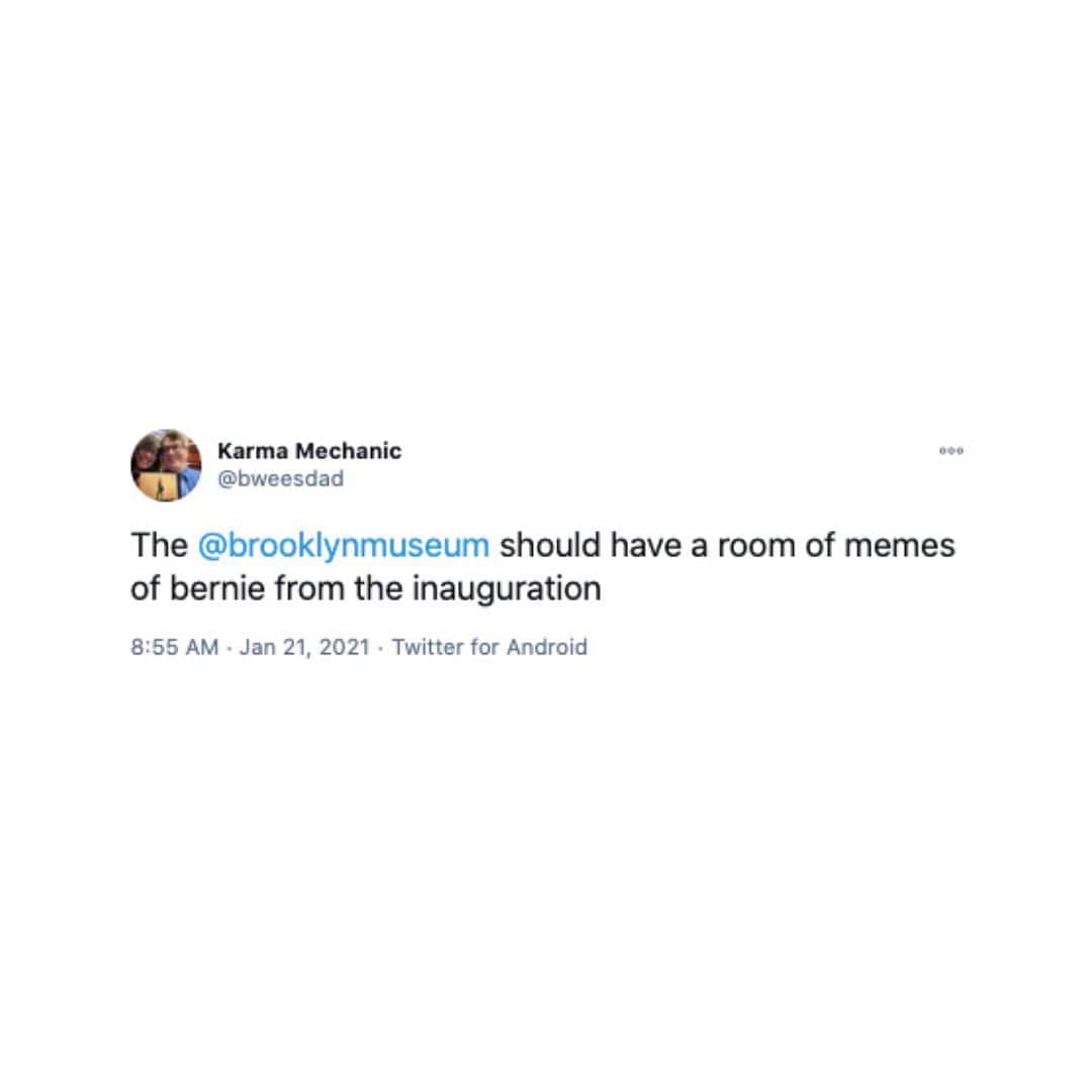 ブルックリン美術館さんのインスタグラム写真 - (ブルックリン美術館Instagram)「We made an exception to our “no touching the art” rule for @berniesanders since he is the art. Swipe through to see the few lucky visitors that got to meet him while he was checking off his Inauguration day to-do list. #mybkm   Photos by: @ashleymlands @dafonin @LadySta48470651 @dapperq @bweesdad @debkass #oyyo」1月23日 3時13分 - brooklynmuseum