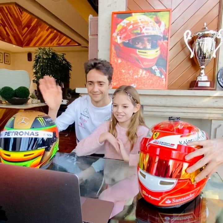 エステバン・グティエレスのインスタグラム：「3rd graders ask the trickiest questions 😂 De invitado especial con alumnos de 3ro de primaria platicando de mi carrera! #HomeSchool #EG21」