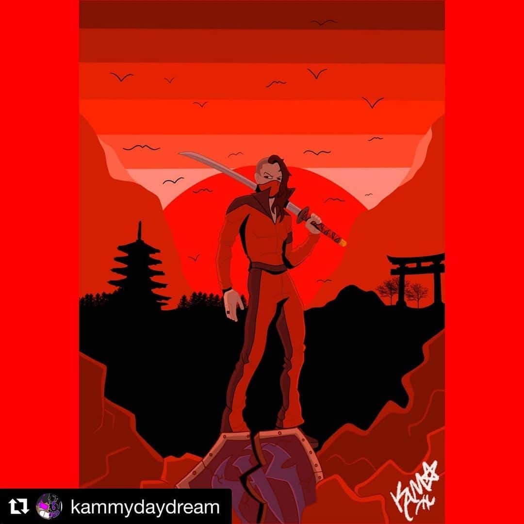 中邑真輔さんのインスタグラム写真 - (中邑真輔Instagram)「Art by @kammydaydream  "The Sun Rises Again" 🇯🇵 ( @shinsukenakamura )  #wwe #raw #nxt #smackdown #fanart #wrestling #art #artist #thekingofstrongstyle #ShinsukeNakamura #artistoninstagram #NakaMania #kammydaydream #royalrumble」1月23日 3時15分 - shinsukenakamura