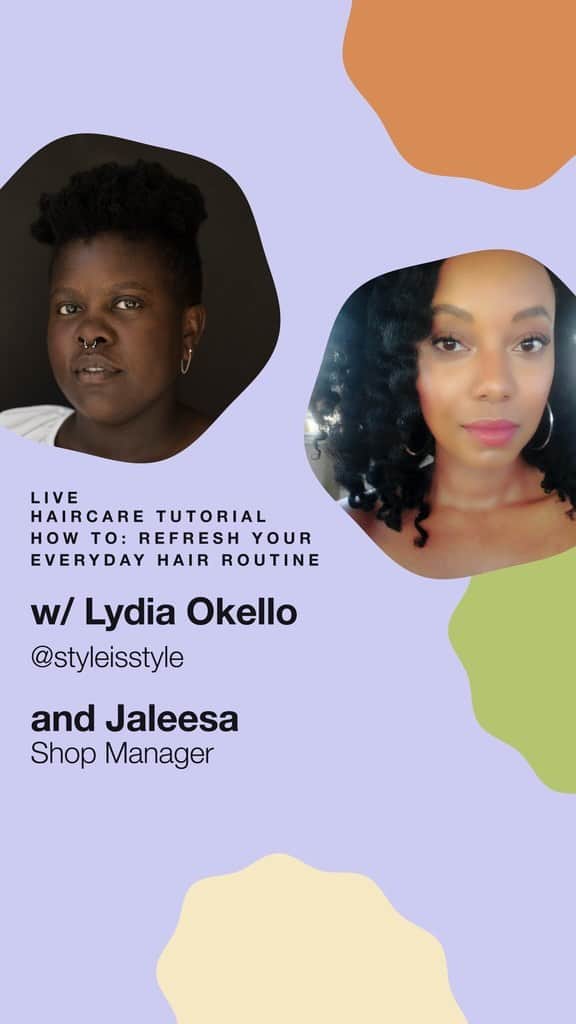 LUSH Cosmeticsのインスタグラム：「Lydia Okello (@styleisstyle) and Jaleesa (Shop Manager) show you how to: refresh your everyday hair routine.  Shop #CurlsCoilsTexture👇👇  Full range: https://bit.ly/3i23EHc  Renee's Shea Souffle: https://bit.ly/38warG1  Avocado Co-Wash: https://bit.ly/2XxDbb6  Super Milk Conditioning Hair Primer: https://bit.ly/3i5zZwJ  Power Conditioner: https://bit.ly/38xlWgw  Glory Conditioner: https://bit.ly/3i4pN7J  Curl Power Hair Cream: https://bit.ly/2LCdhjQ  #haircare #curls #curlyhair #healthyhair #hairgoals #selfcare #naturalhair #lushhowto」