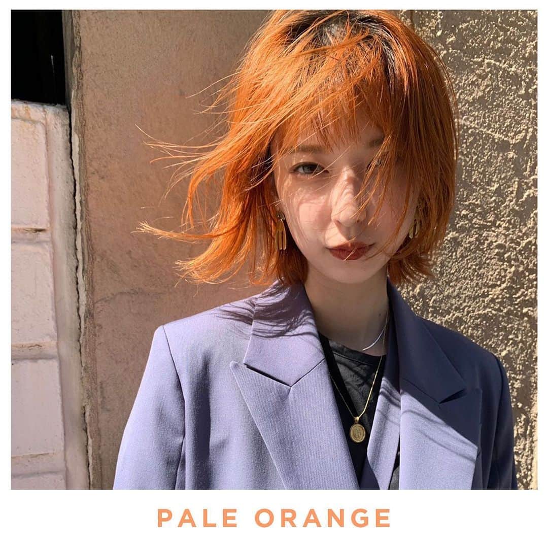アディクシーカラー(ミルボン) さんのインスタグラム写真 - (アディクシーカラー(ミルボン) Instagram)「《ペールオレンジ》﻿ 透明感をのこした強すぎないオレンジで、女性らしさとカジュアルさをミックスしました✨﻿ ﻿ ＜レシピ＞﻿ ペールオレンジ﻿ OXY３％﻿ ﻿ ＠sawaitakuya﻿」1月22日 19時26分 - addicthy_color