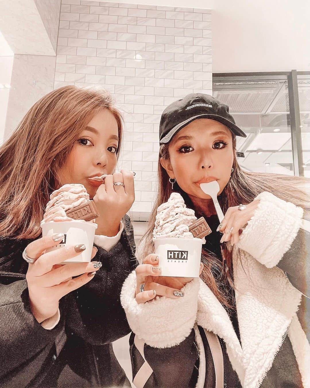 のインスタグラム：「🍦♡🍦♡🍦 . . ざくうまアイス食べたい、、 最近の甘いもの欲がすぎょい . #kithtreatstokyo #kithtokyo」