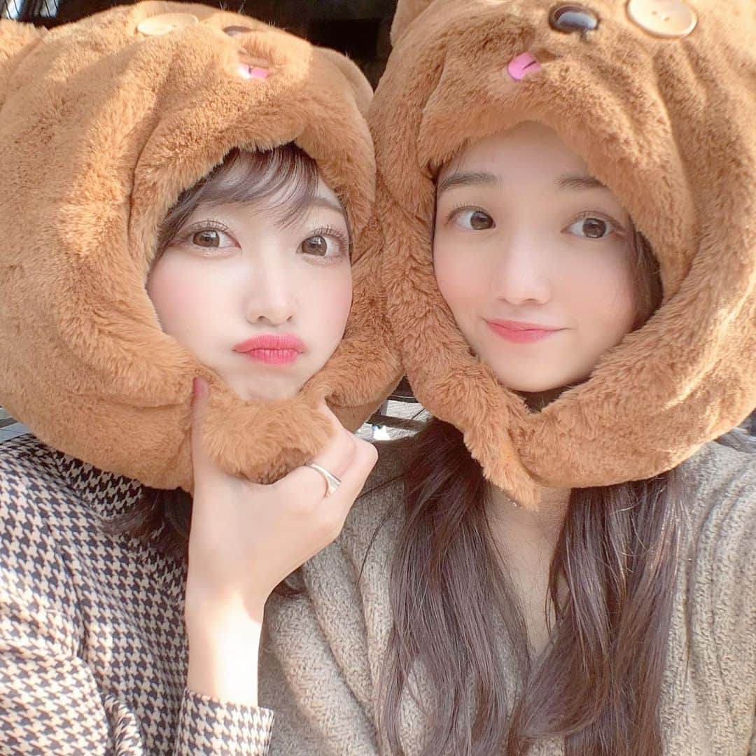 のインスタグラム：「ティムづくし🐻🤍🤎  #usj #universalstudiosjapan #tim #grl #ユニバ #ユニバコーデ #ティム #ティムコーデ #茶色コーデ #被り物 #グレイル #淡色 #淡色女子 #淡色コーデ」