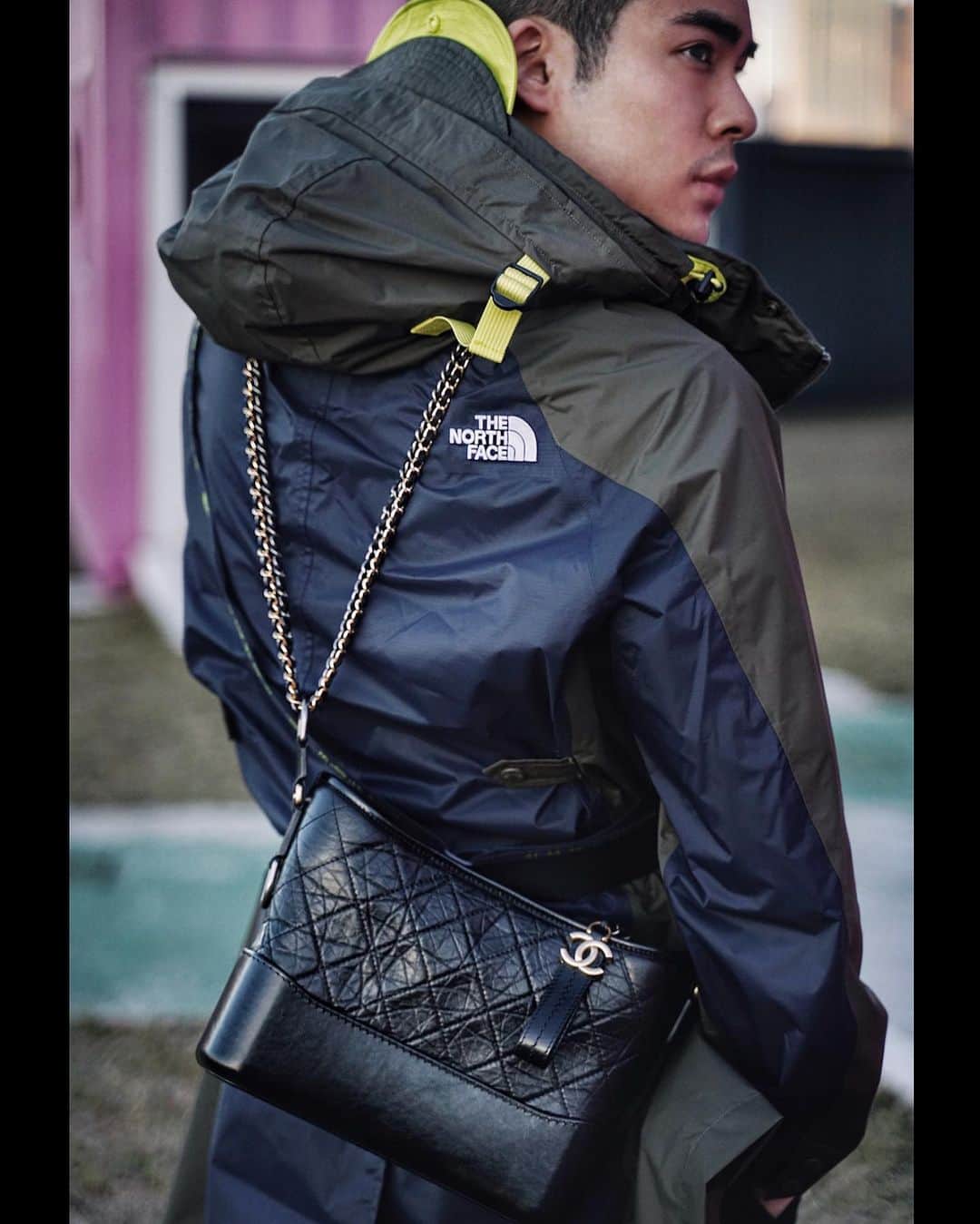 Christoffer Chengのインスタグラム：「In my wildest dreams The North Face x Chanel came true 😌 @tnf_urbanexploration_hk @chanelofficial #urbanexplorationtnf #thenorthfacehk #utilitygear」