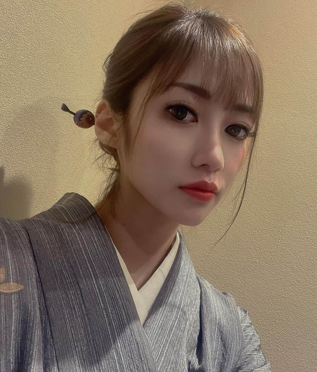 橘鏡花のインスタグラム：「着物👘  #京都旅行#kyoto #歌舞伎町キャバ嬢 #六本木キャバ嬢 #西麻布#着物ヘア#着物女子 #japanesegirl」
