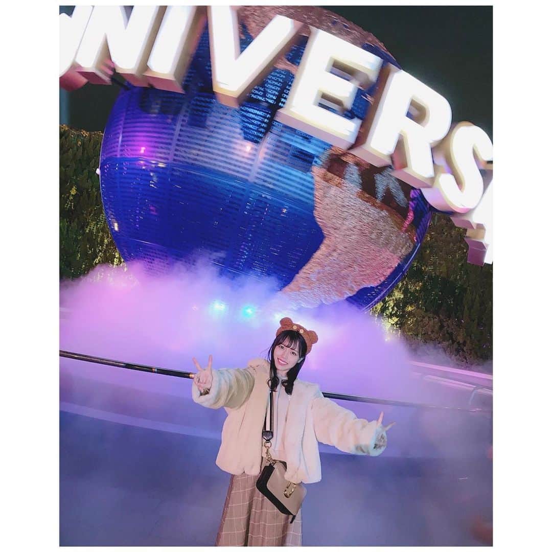 のインスタグラム：「一旦ユニバ投稿は終了して、明日からは通常投稿していくぞ〜🌎✨﻿ ﻿ #ブラウンコーデ#ユニバフード﻿ #ユニバ#usj#ユニバーサルスタジオジャパン#遊園地#ティム#tim#ティムコーデ#usjコーデ﻿ #フォトスポット#地球#地球儀﻿ ﻿ #過去pic」