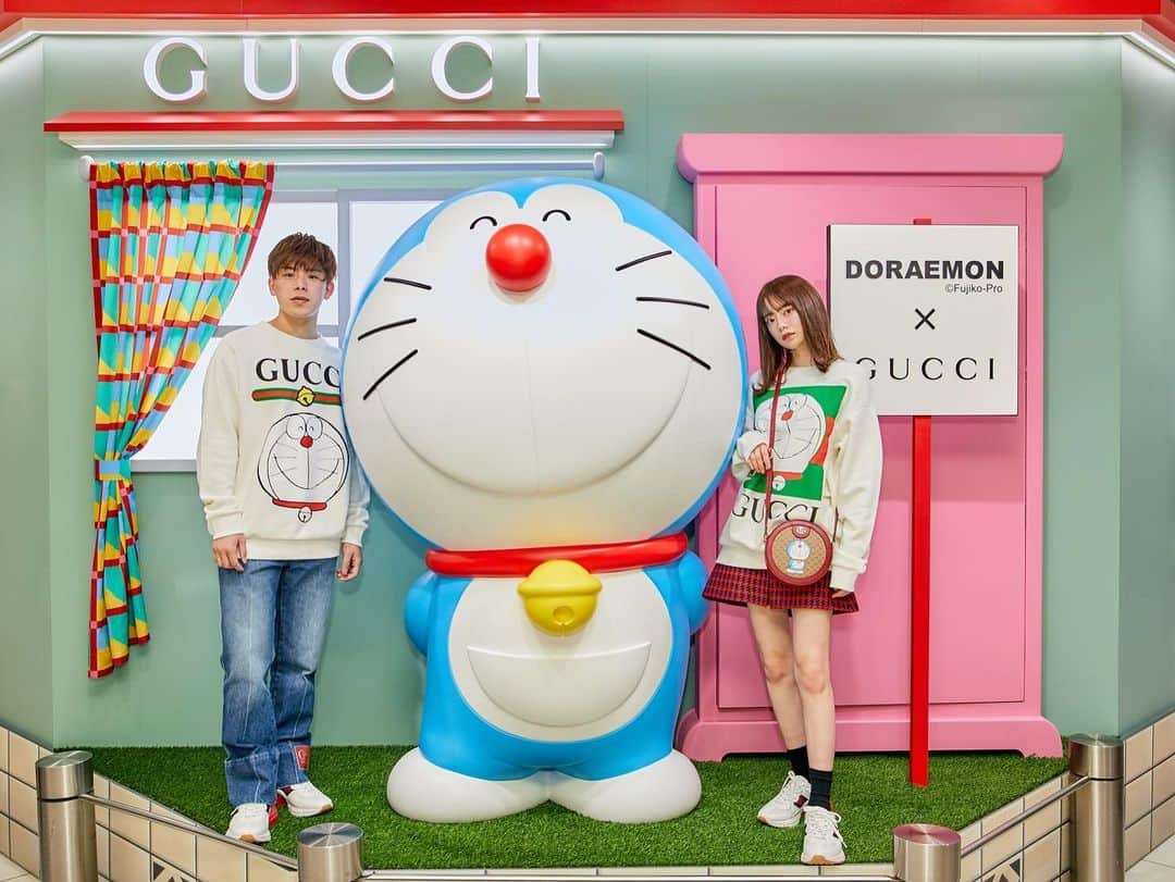 Nagomi（なごみ）さんのインスタグラム写真 - (Nagomi（なごみ）Instagram)「ドラえもん×GUCCIの期間限定ショップに行ってきました❤️❤️ すごい可愛いくて癒された！！  @gucci #DORAEMONxGUCCI #ドラえもんxグッチ #Gucci #グッチ」1月22日 21時24分 - __nagomi32__