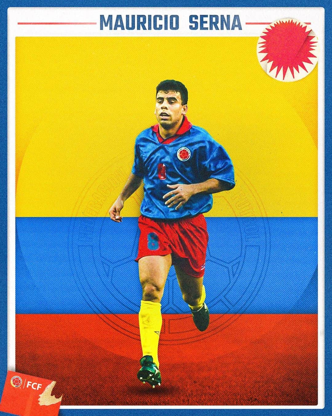 サッカー コロンビア代表チームのインスタグラム：「¡Felicitaciones @mchichoserna !  Desde la FCF saludamos a nuestro Mundialista en su cumpleaños #️⃣5️⃣3️⃣  💪👊」