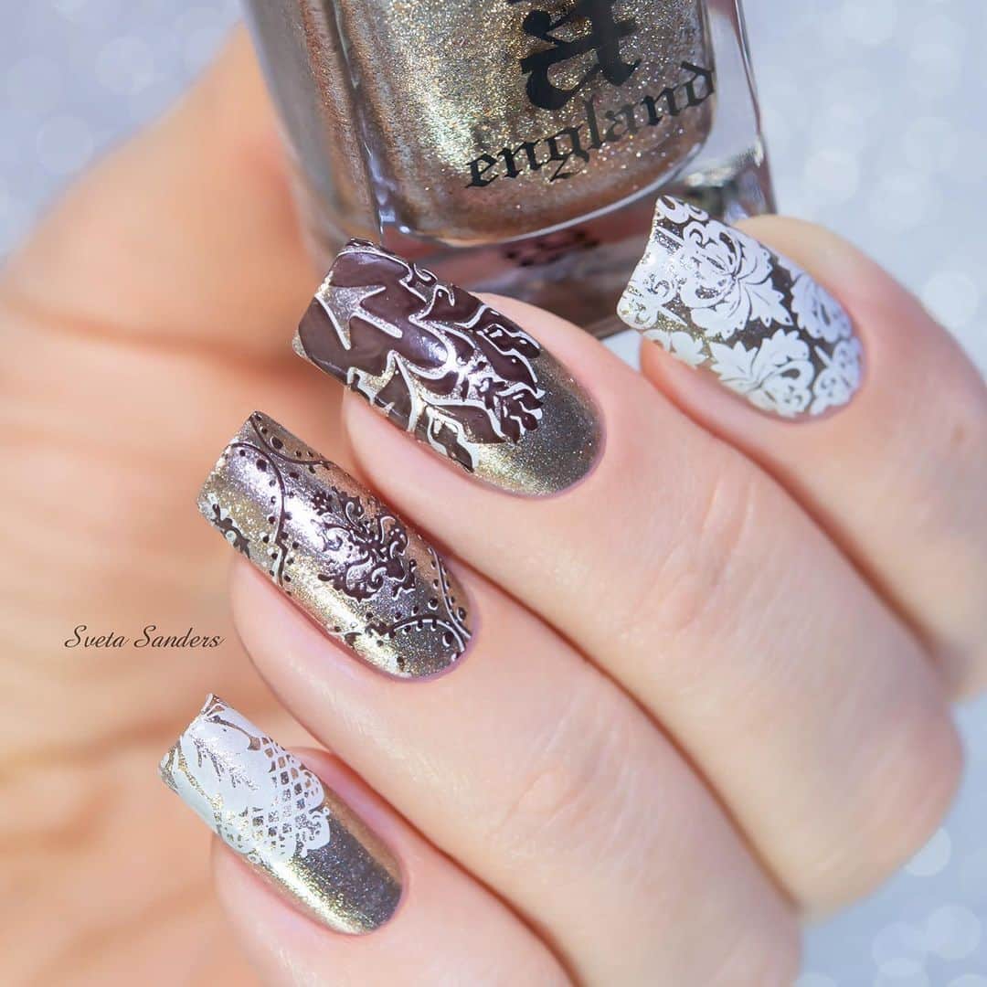 のインスタグラム：「#aengland Gold Knight + St Michael’s Mount + White Knight @aengland_official ❤️ Отлично подходят для стемпинга👍」