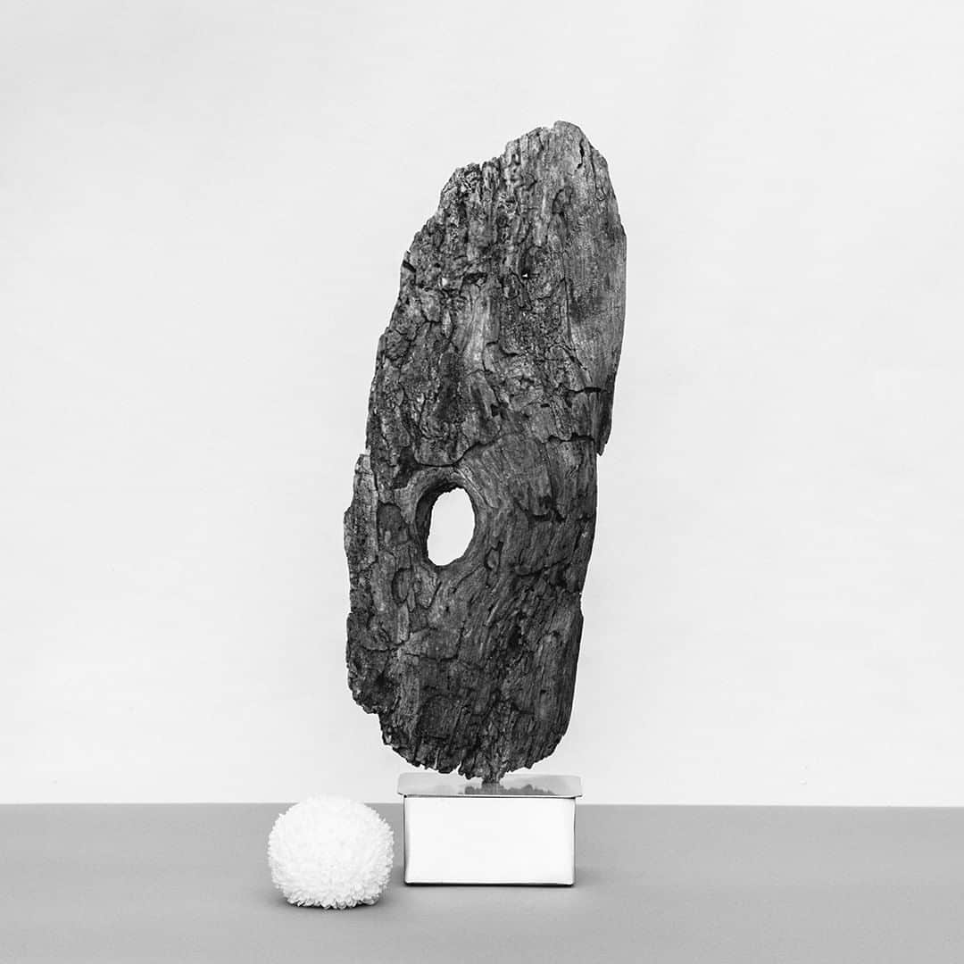 ミラショーンのインスタグラム：「Unusual balance. A series of imaginary organic ensemble ⠀ ⠀ ⠀ #milaschon #balance #organicensemble #bnwsculpture #unusualart #modernart」