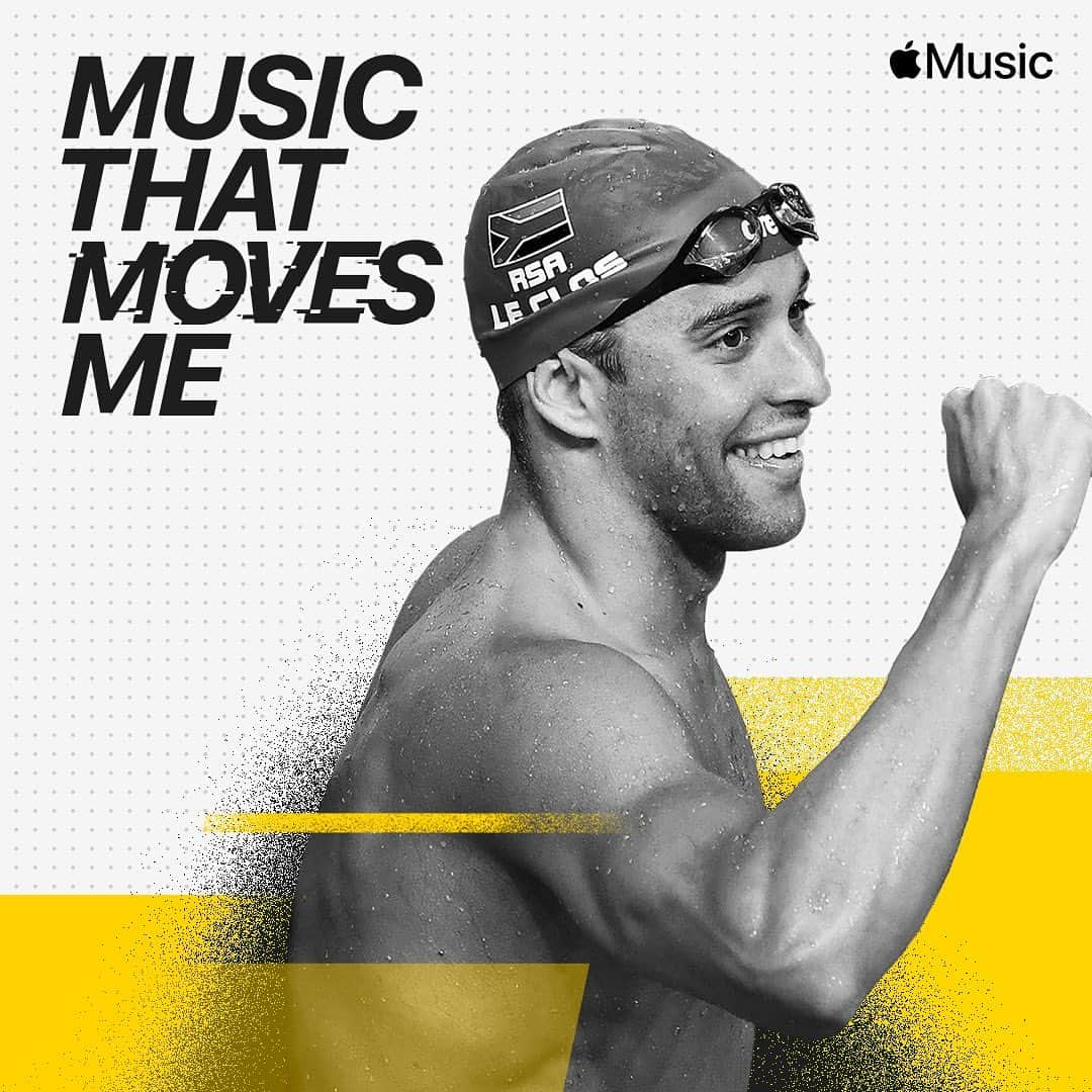 チャド・ルクロのインスタグラム：「I am thrilled to share my favourites playlist with you on @applemusic 🎶 it’s a mix of songs that motivate me when training and those that relate to special moments in my life. I find music is a great way to connect so I hope it inspires you too, especially at the moment #musicthatmovesme ⠀ ⠀ Check it out here: http://apple.co/ChadLeClos」