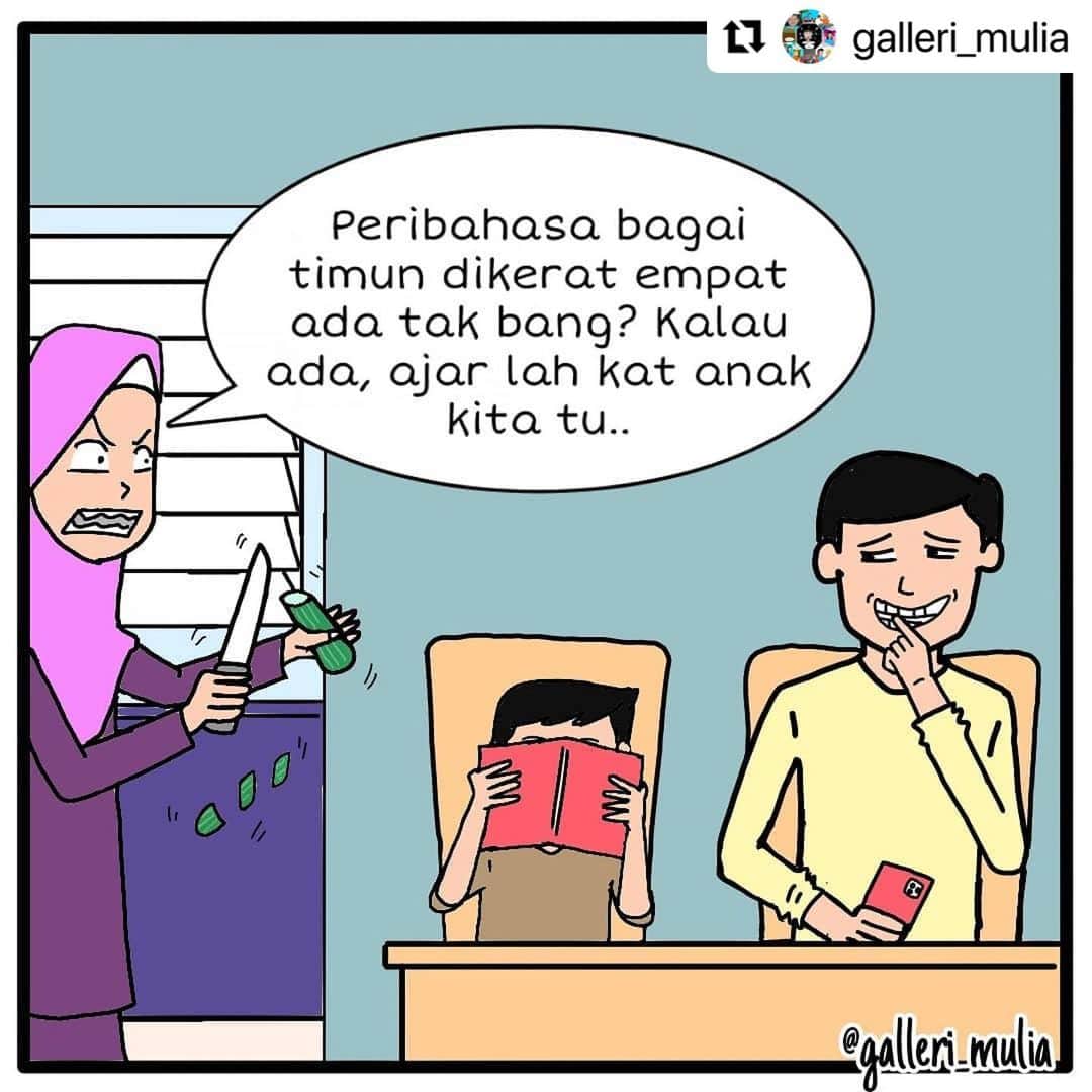 Koleksi Komik Malaysiaさんのインスタグラム写真 - (Koleksi Komik MalaysiaInstagram)「#Repost @galleri_mulia with @make_repost ・・・ Peribahasa. . Sesiapa yang nak iklankan perniagaan anda, just dm.. . Follow @galleri_mulia . #malaysia #kartunmalaysia #komikrakyat #komikmalaysia #edisikomikmalaysia #koleksikomikmalaysia #lawakkomik #art #trending #komiklawak #lawak #komik #comic #comedy #malaysiancomic #komikdakwah #komiksentap #komiktarbiah #ibubapa #komikkeluarga #sahabat #sahabatsejati #sahabatselamanya #suamiisteri」1月23日 0時14分 - tokkmungg_exclusive