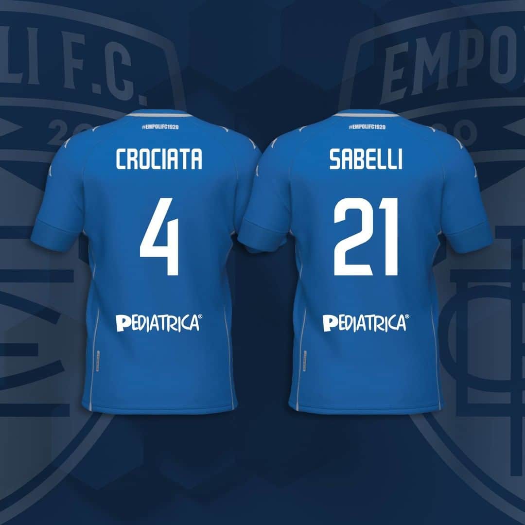 のインスタグラム：「Definiti i numeri di maglia dei due nuovi azzurri; Giovanni Crociata vestirà la maglia numero 4⃣, Stefano Sabelli la 2⃣1⃣」