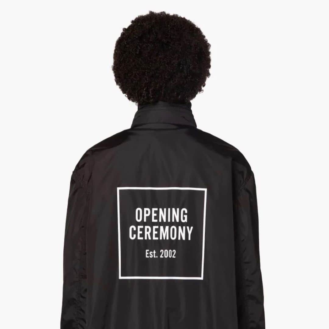 オープニングセレモニーのインスタグラム：「A staple for all kinds of weather.  The OC windbreaker will keep you covered.   openingceremony.com」