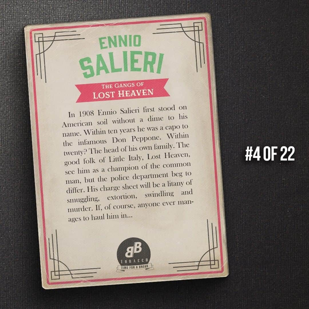 2Kさんのインスタグラム写真 - (2KInstagram)「Ennio Salieri came from humble beginnings under Don Peppone and now look at 'em, running Little Italy, Lost Heaven. Who was your favorite member of Salieri's crew? 🤔」1月23日 1時00分 - 2k