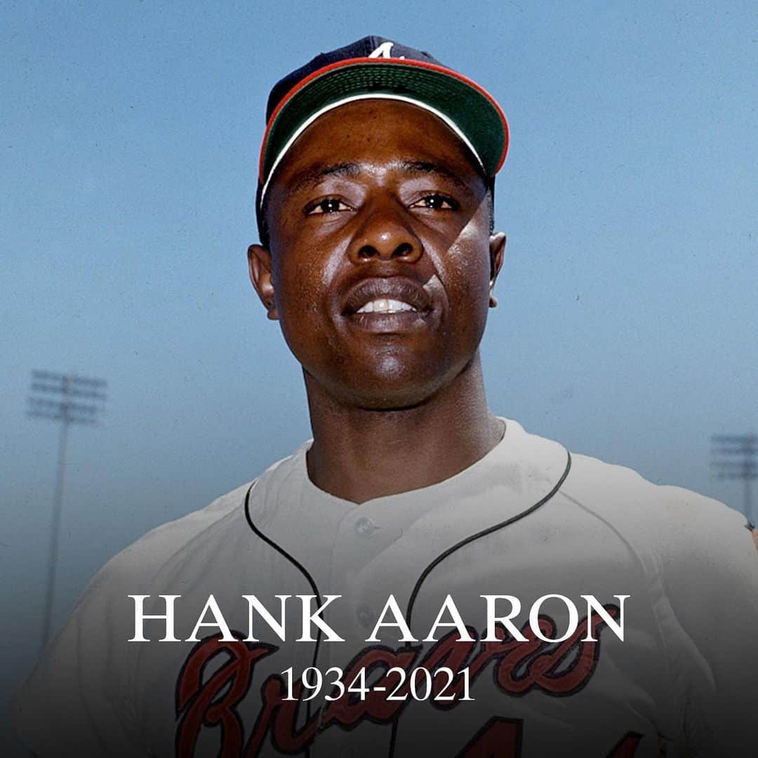 MLBさんのインスタグラム写真 - (MLBInstagram)「We are devastated by the passing of Hammerin’ Hank Aaron, one of the greatest players and people in the history of our game. He was 86.」1月23日 1時15分 - mlb