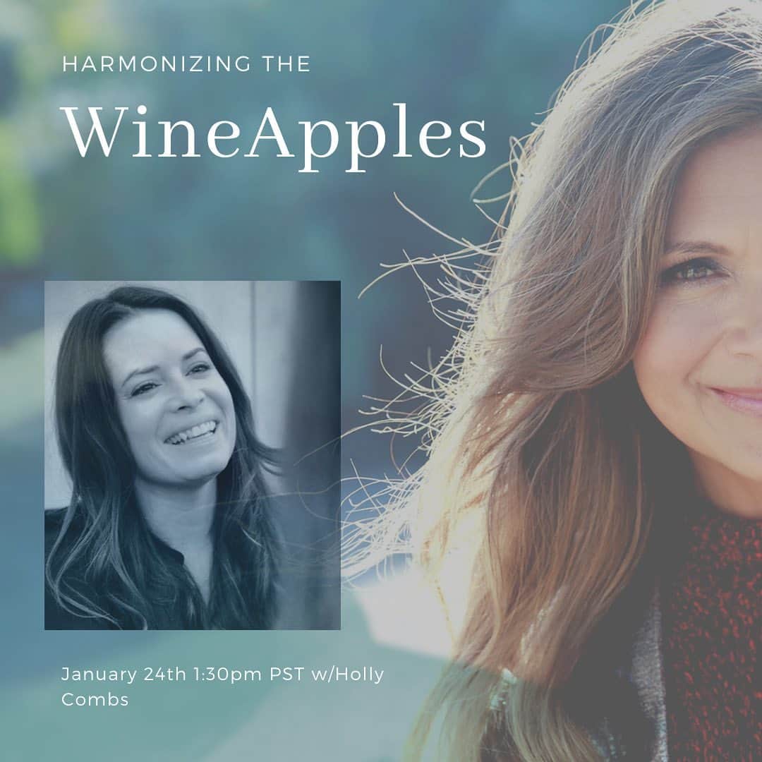 ニア・ピープルズのインスタグラム：「If you you know what a WineApple is, join me and Holly Marie Combs for this ever evolving experience January 24th... if you don’t... you’re probably not missing anything😂🤣」