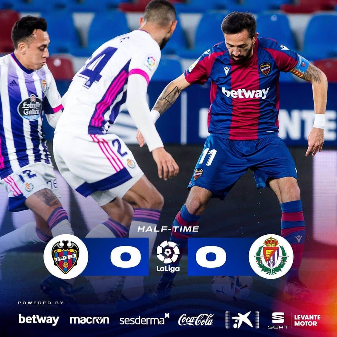 レバンテUDさんのインスタグラム写真 - (レバンテUDInstagram)「DESCANSO ➡️ #LevanteUD 0-0 @realvalladolid  #LevanteRealValladolid」1月23日 5時53分 - levanteud